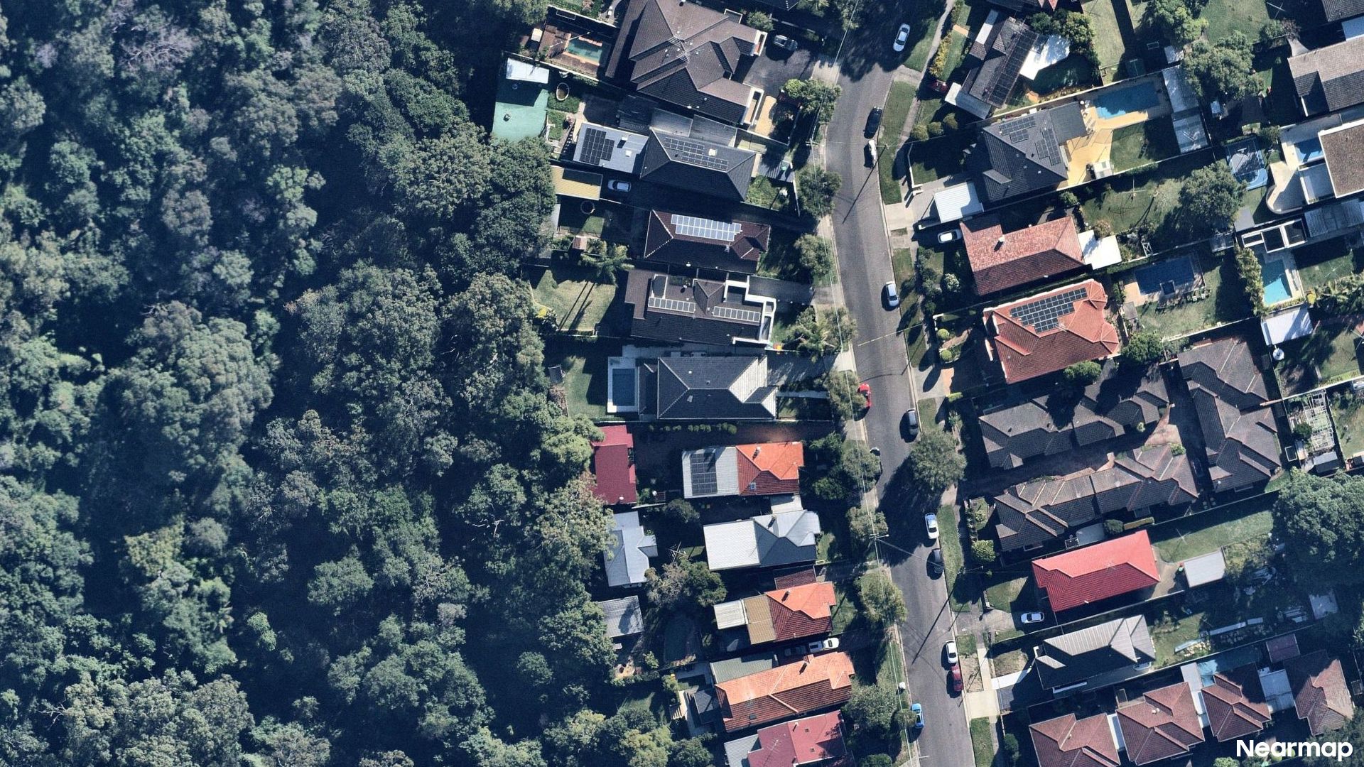 Vertical aerial view