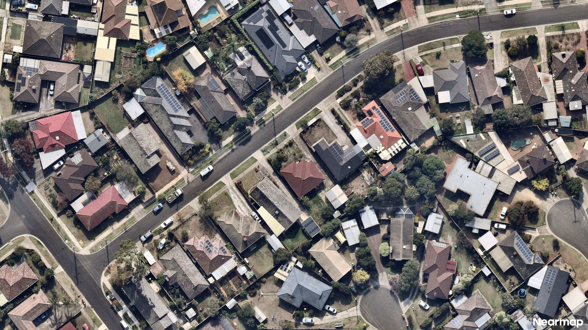 Vertical aerial view