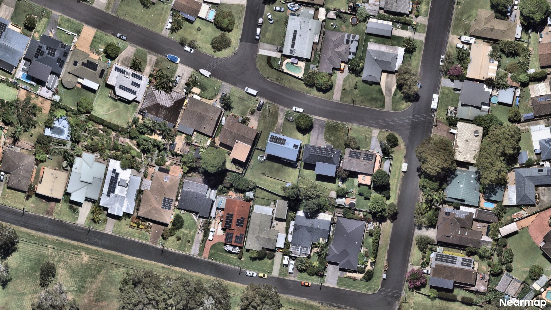 Vertical aerial view