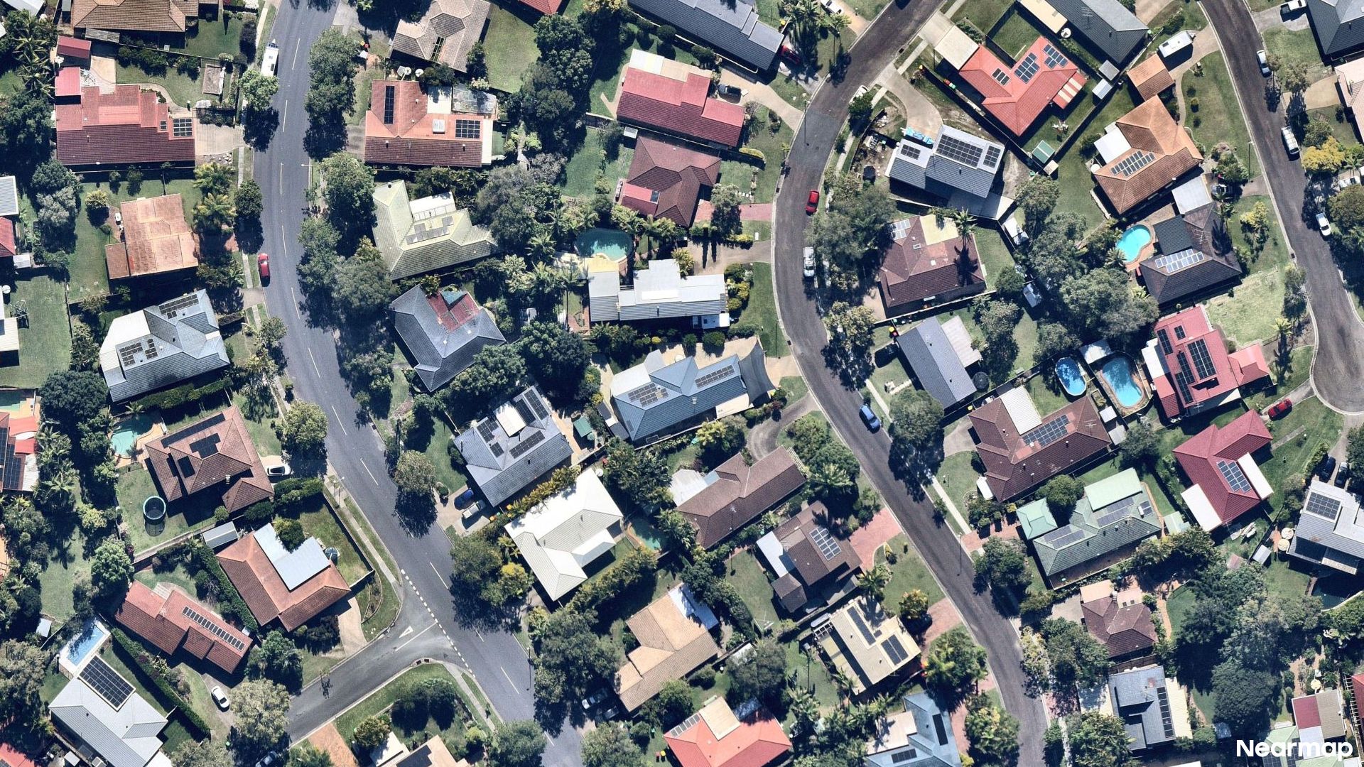 Vertical aerial view