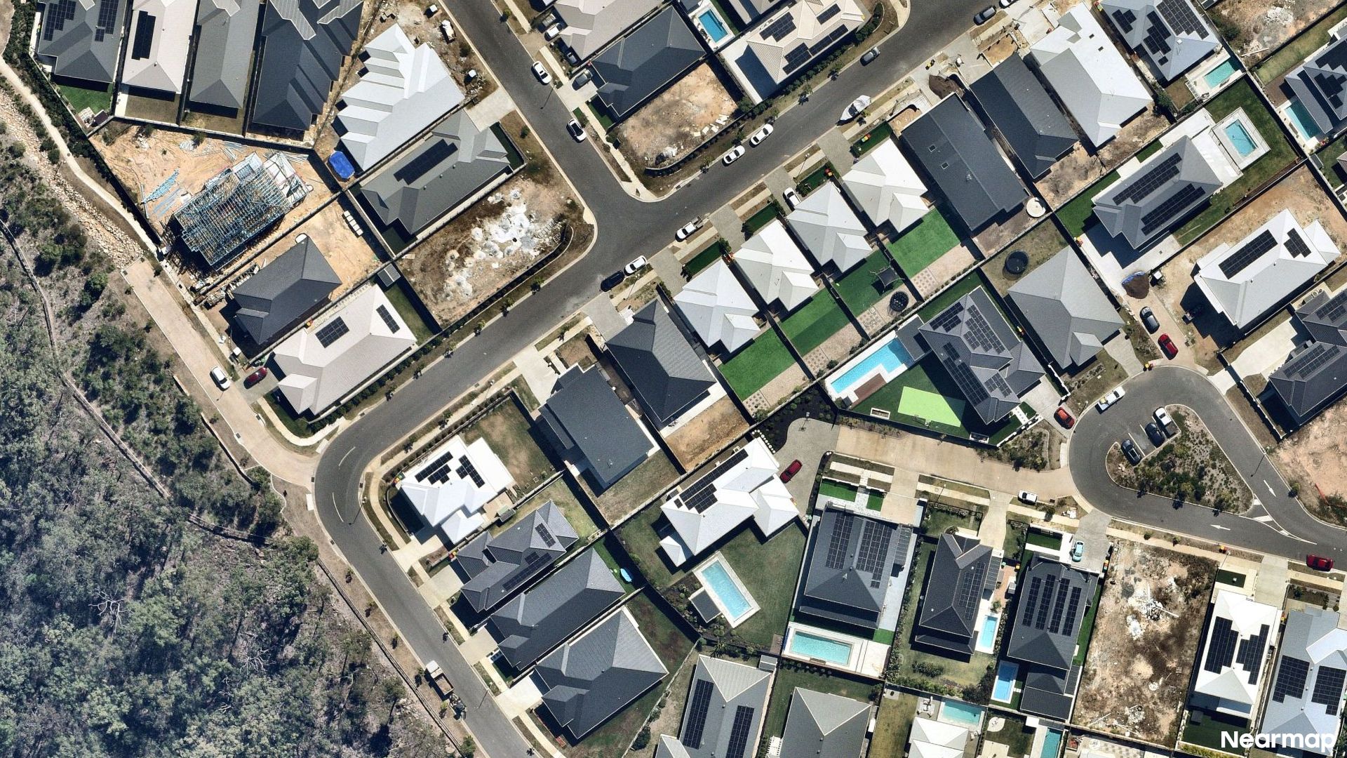 Vertical aerial view