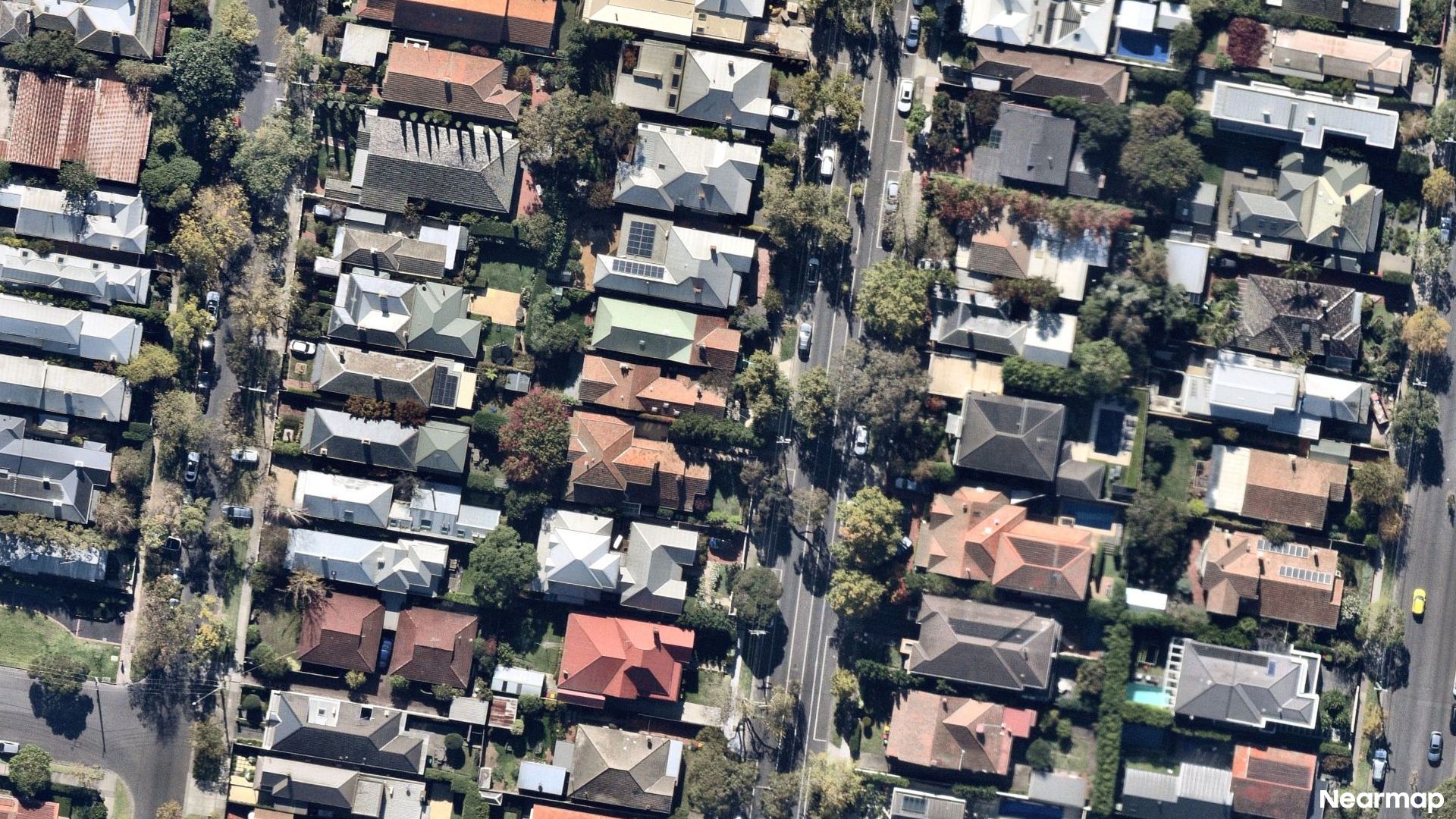 Vertical aerial view