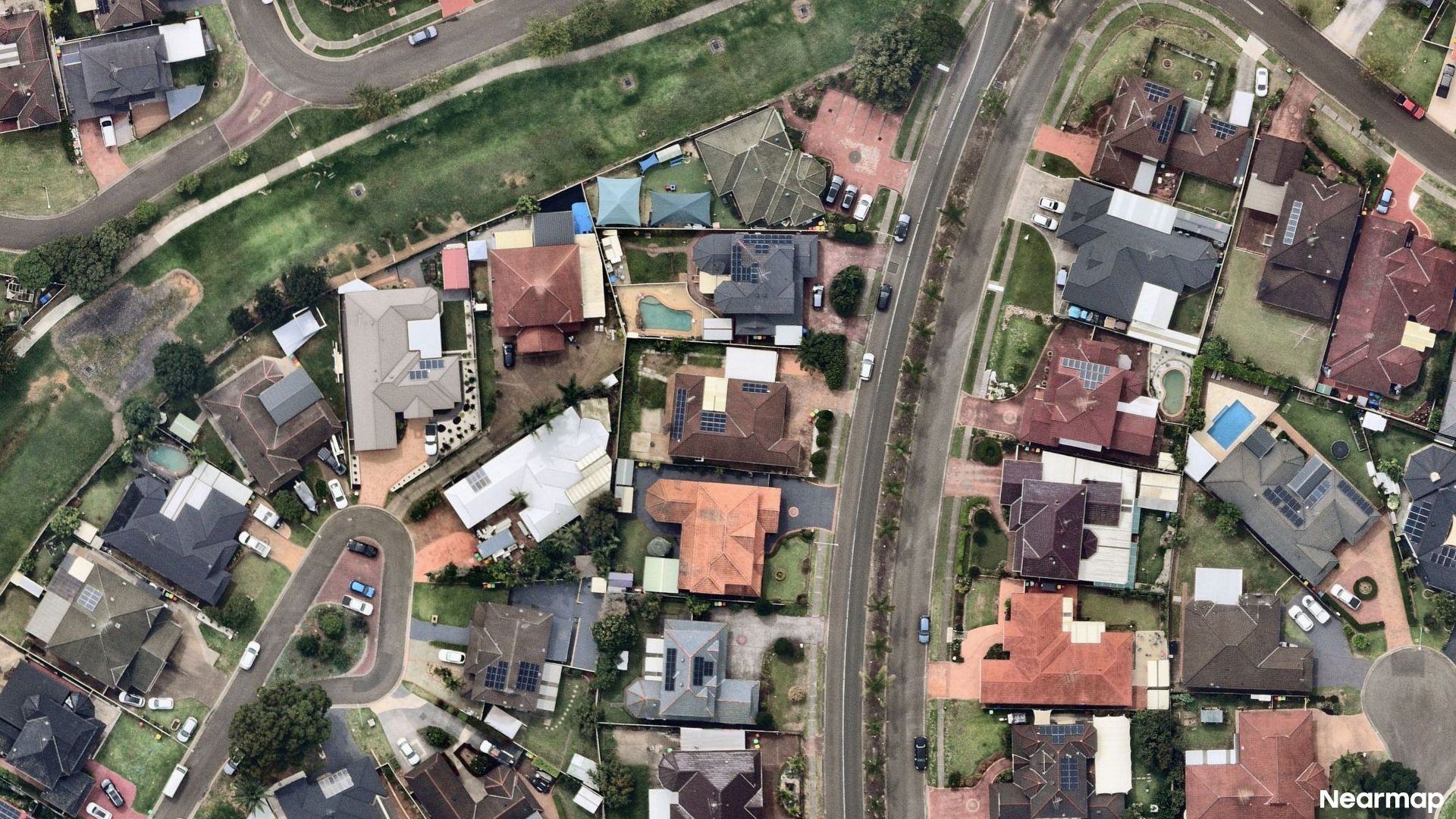 Vertical aerial view