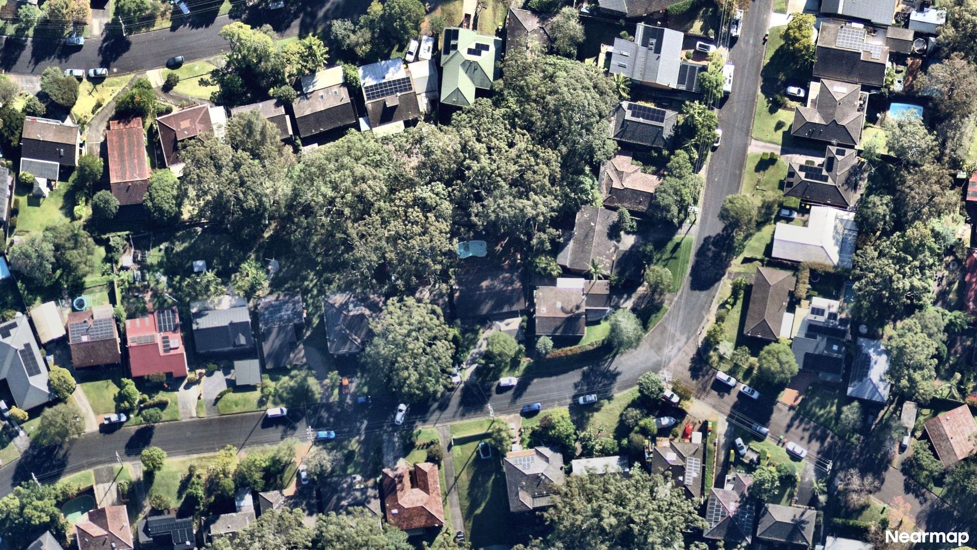 Vertical aerial view