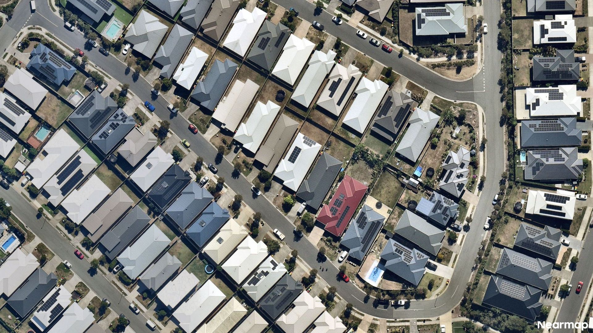 Vertical aerial view