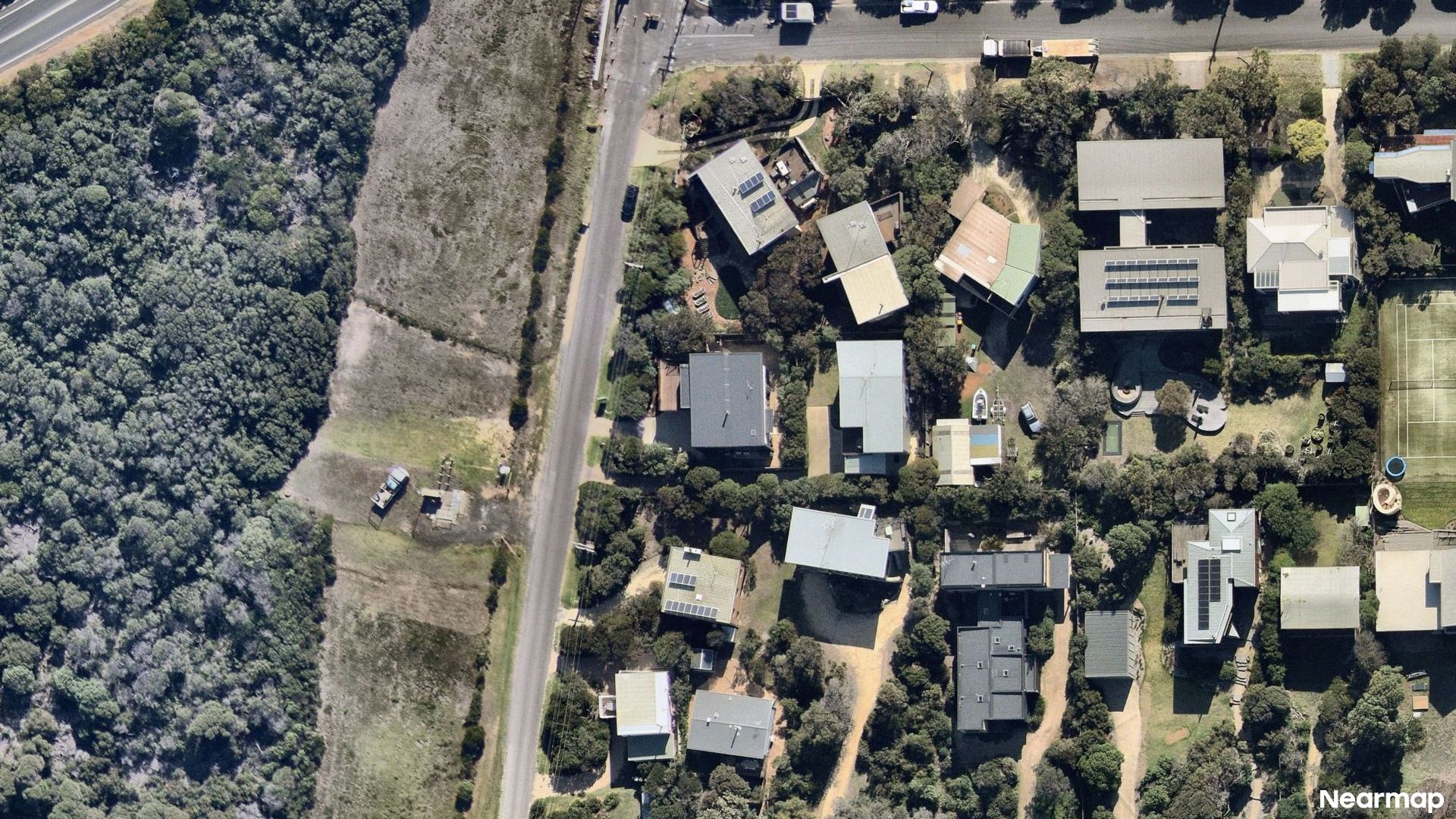 Vertical aerial view