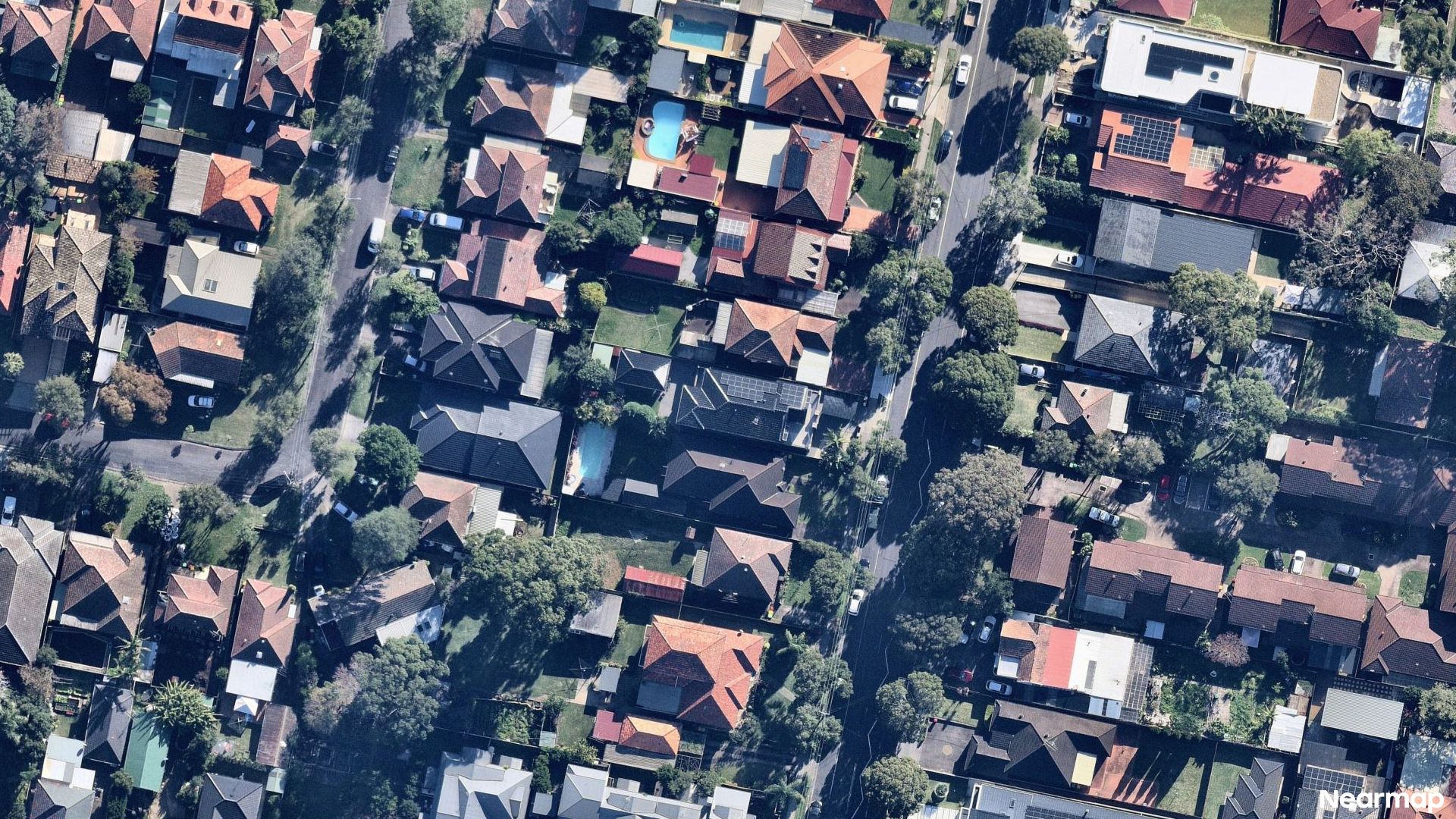 Vertical aerial view