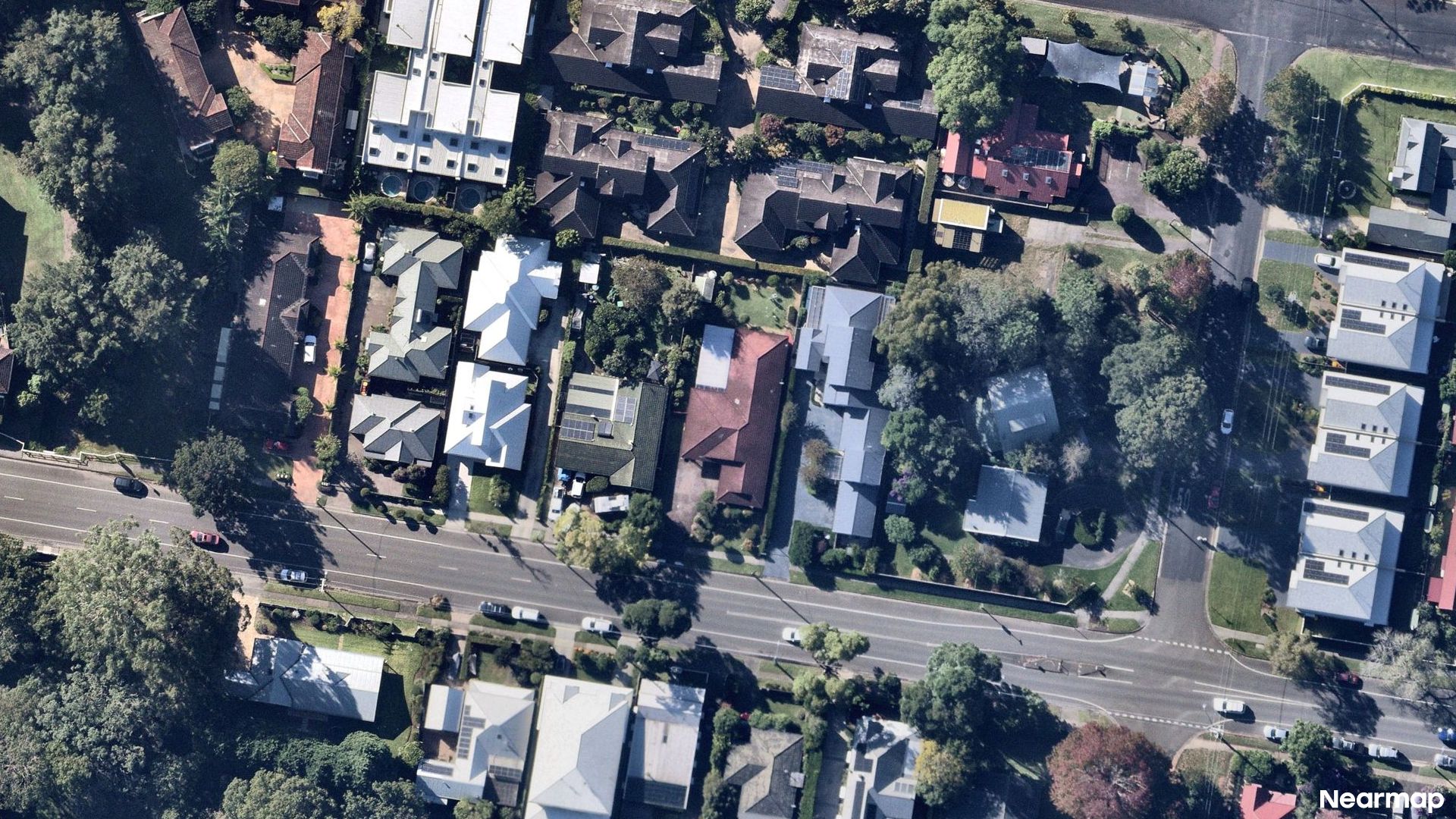 Vertical aerial view