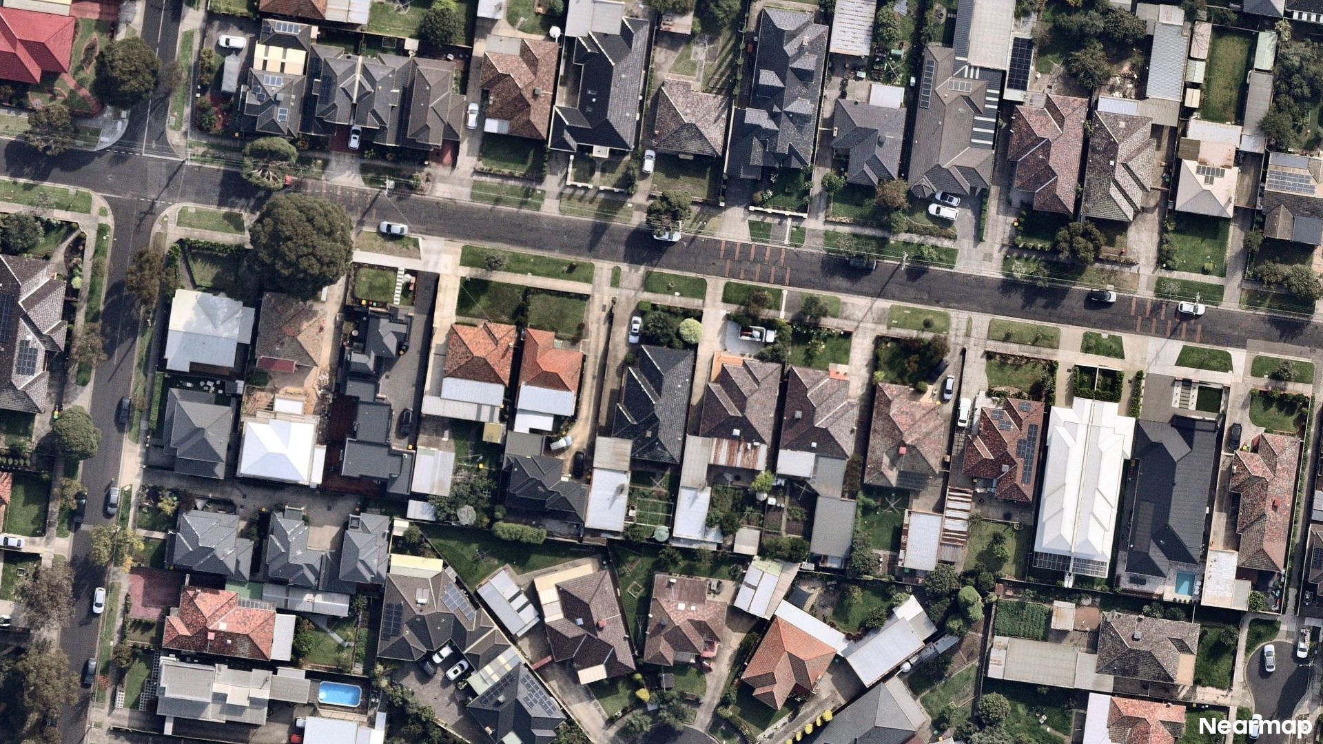 Vertical aerial view