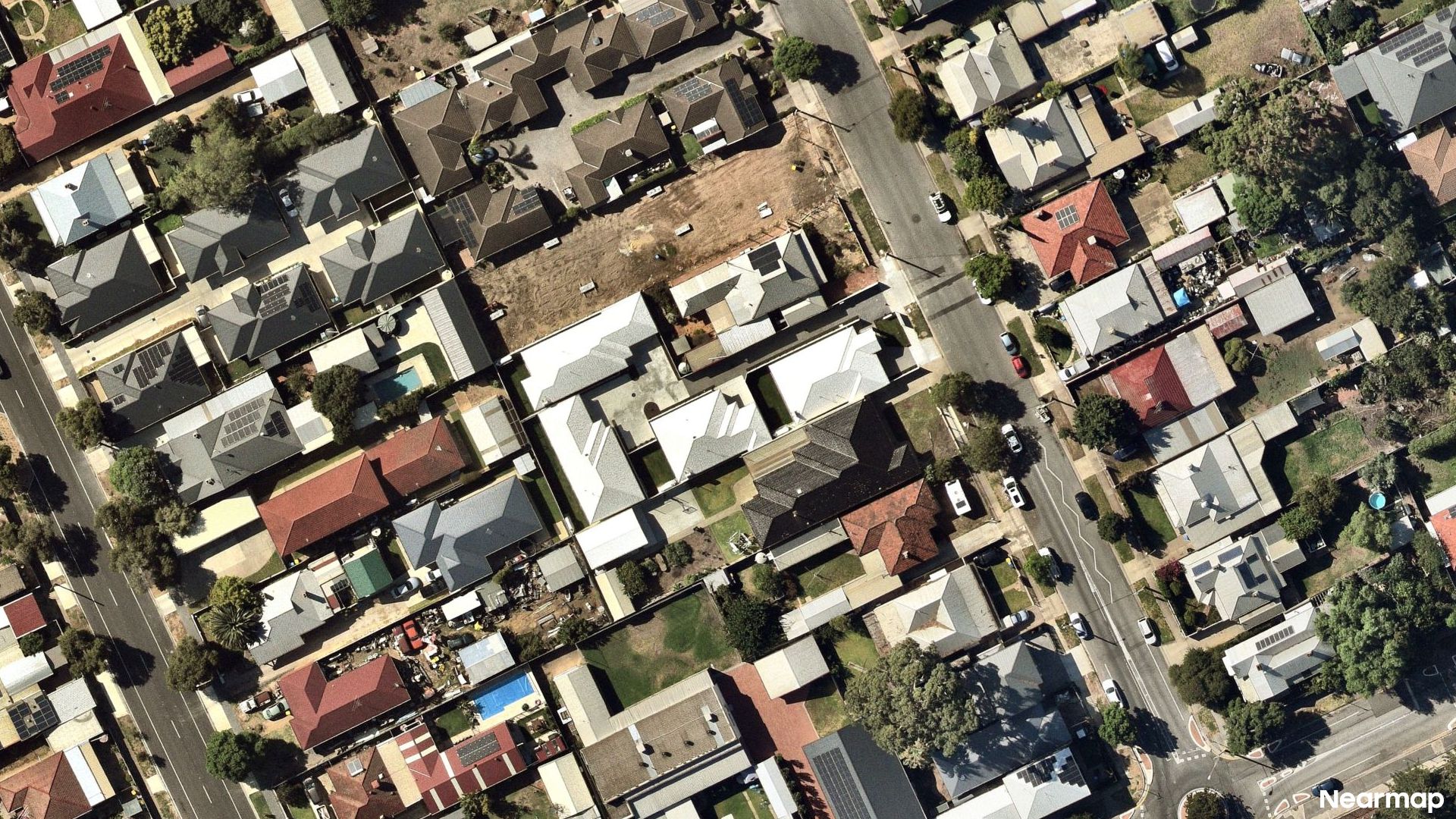 Vertical aerial view