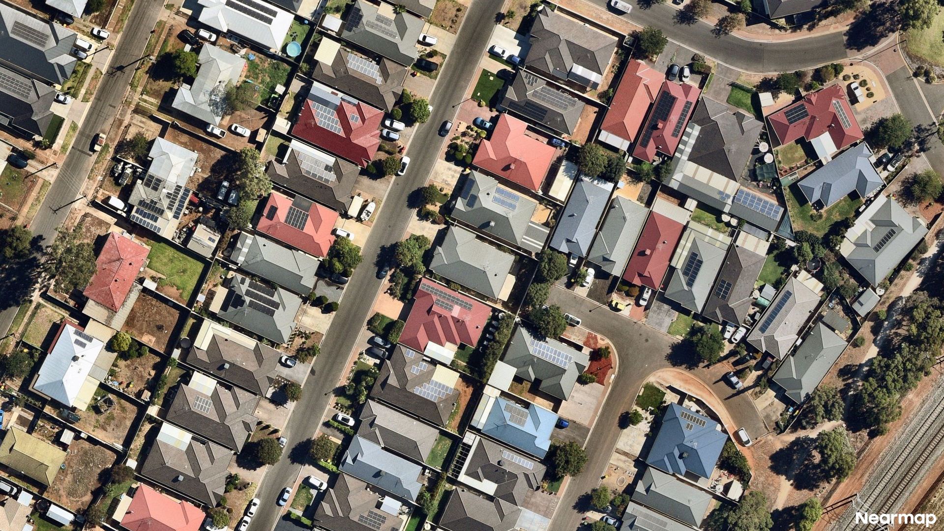 Vertical aerial view