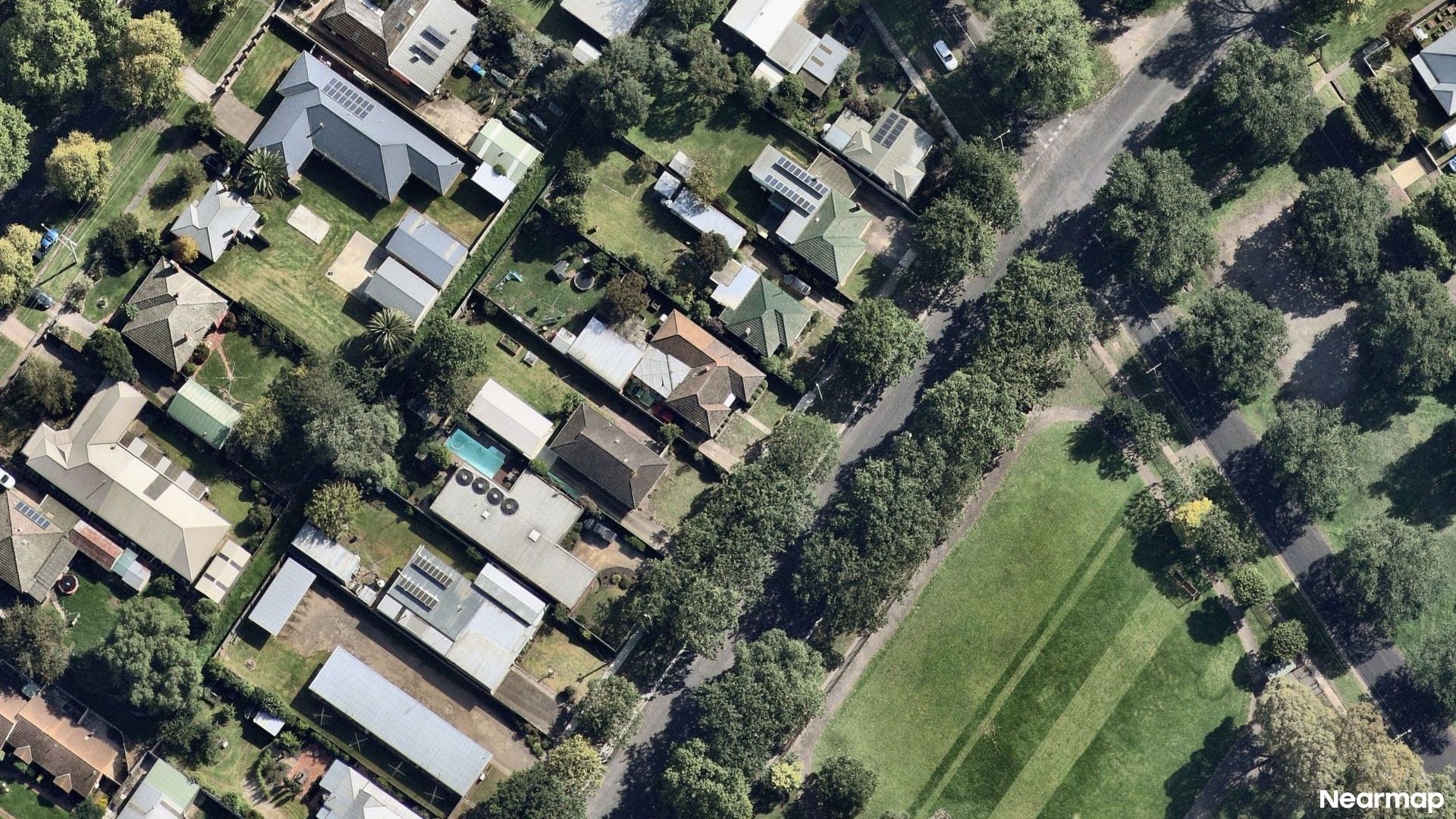 Vertical aerial view