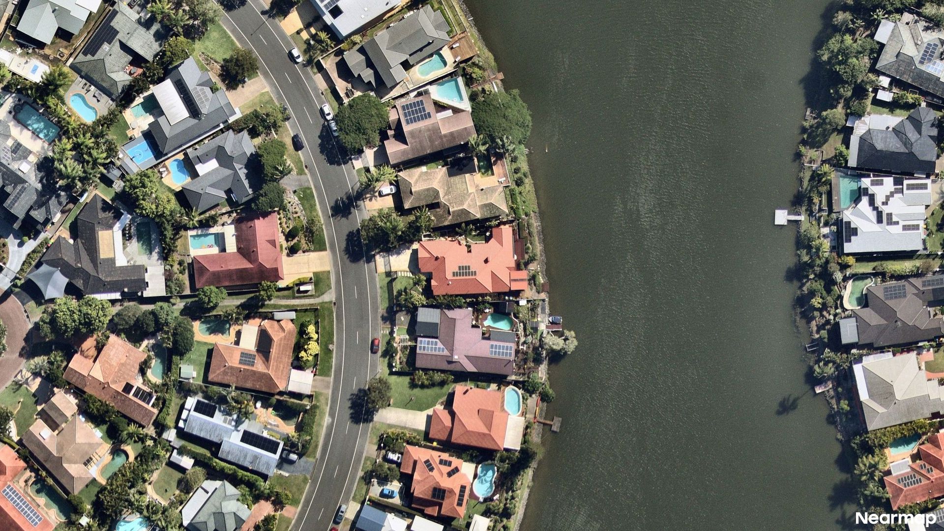 Vertical aerial view