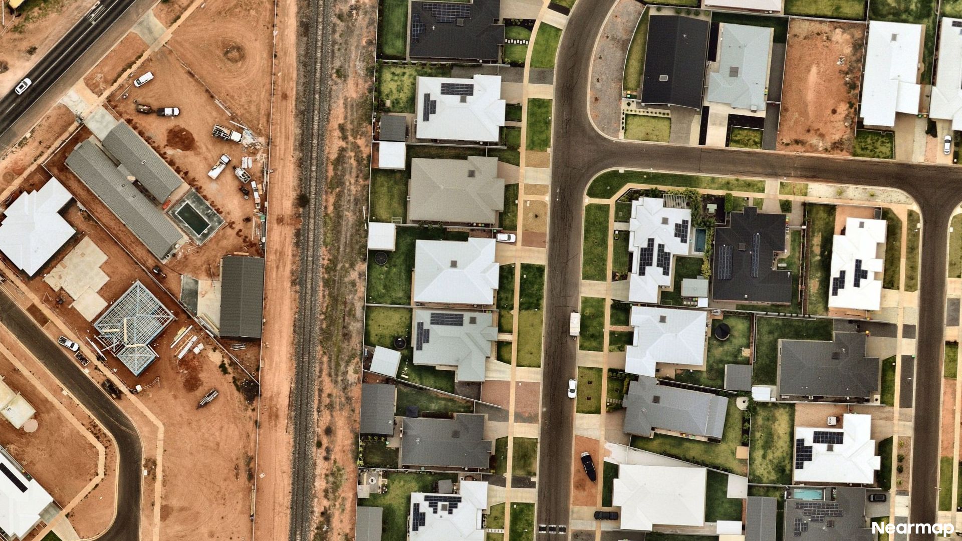 Vertical aerial view