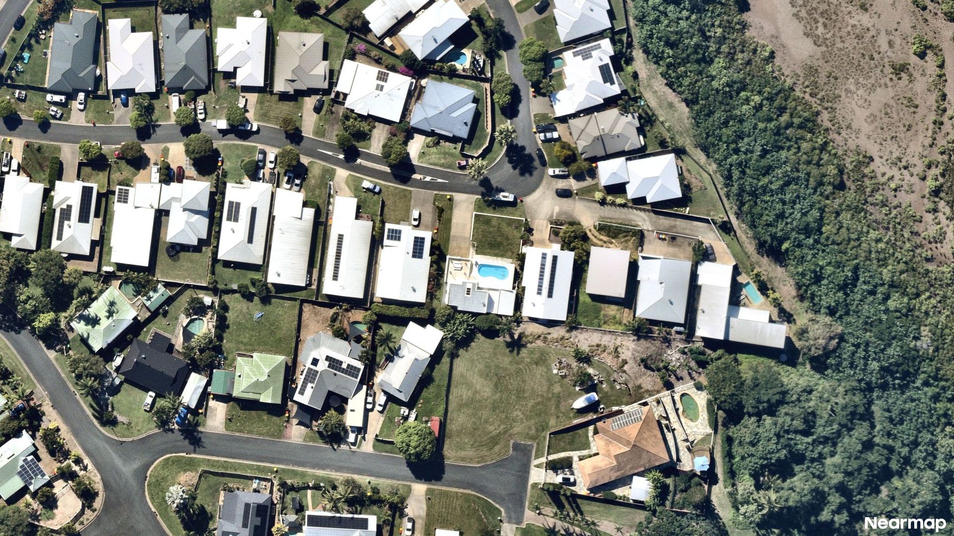 Vertical aerial view