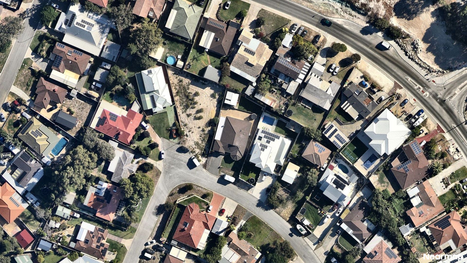 Vertical aerial view
