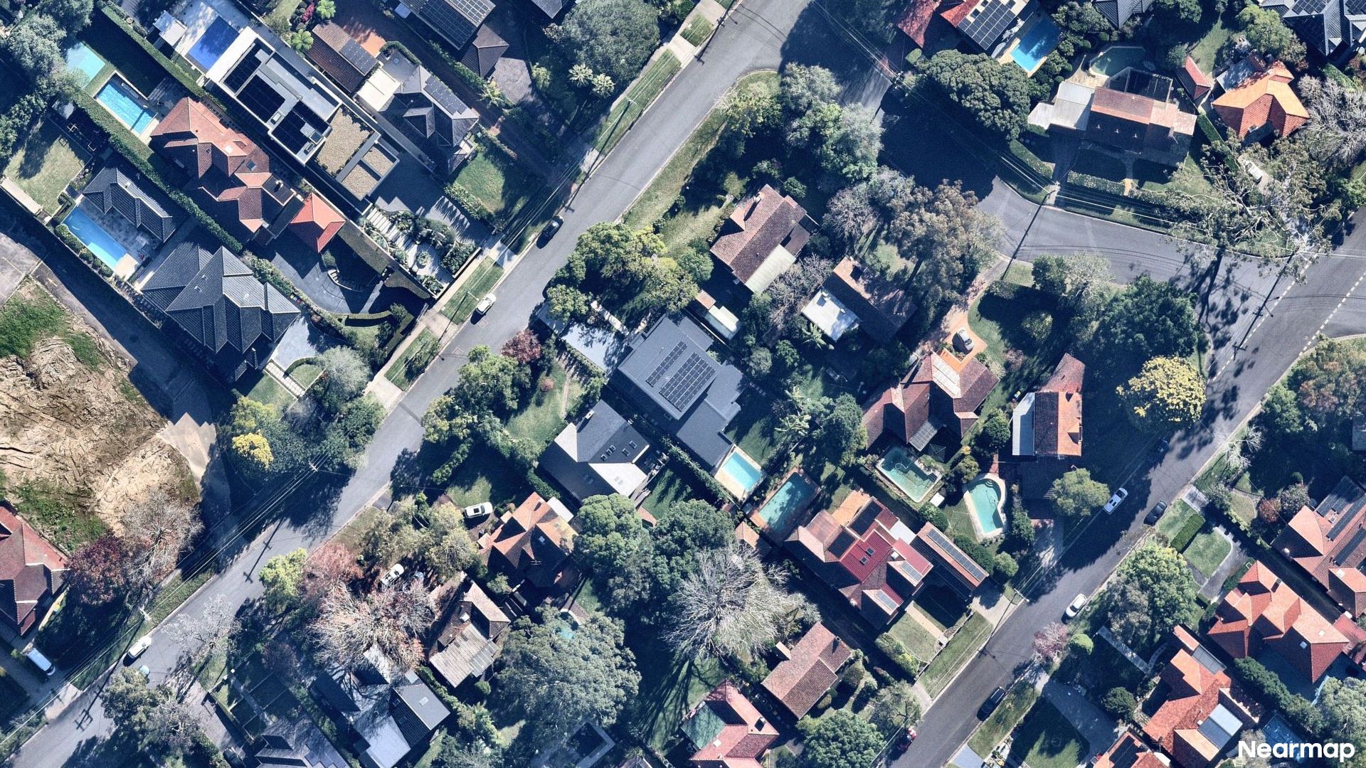 Vertical aerial view