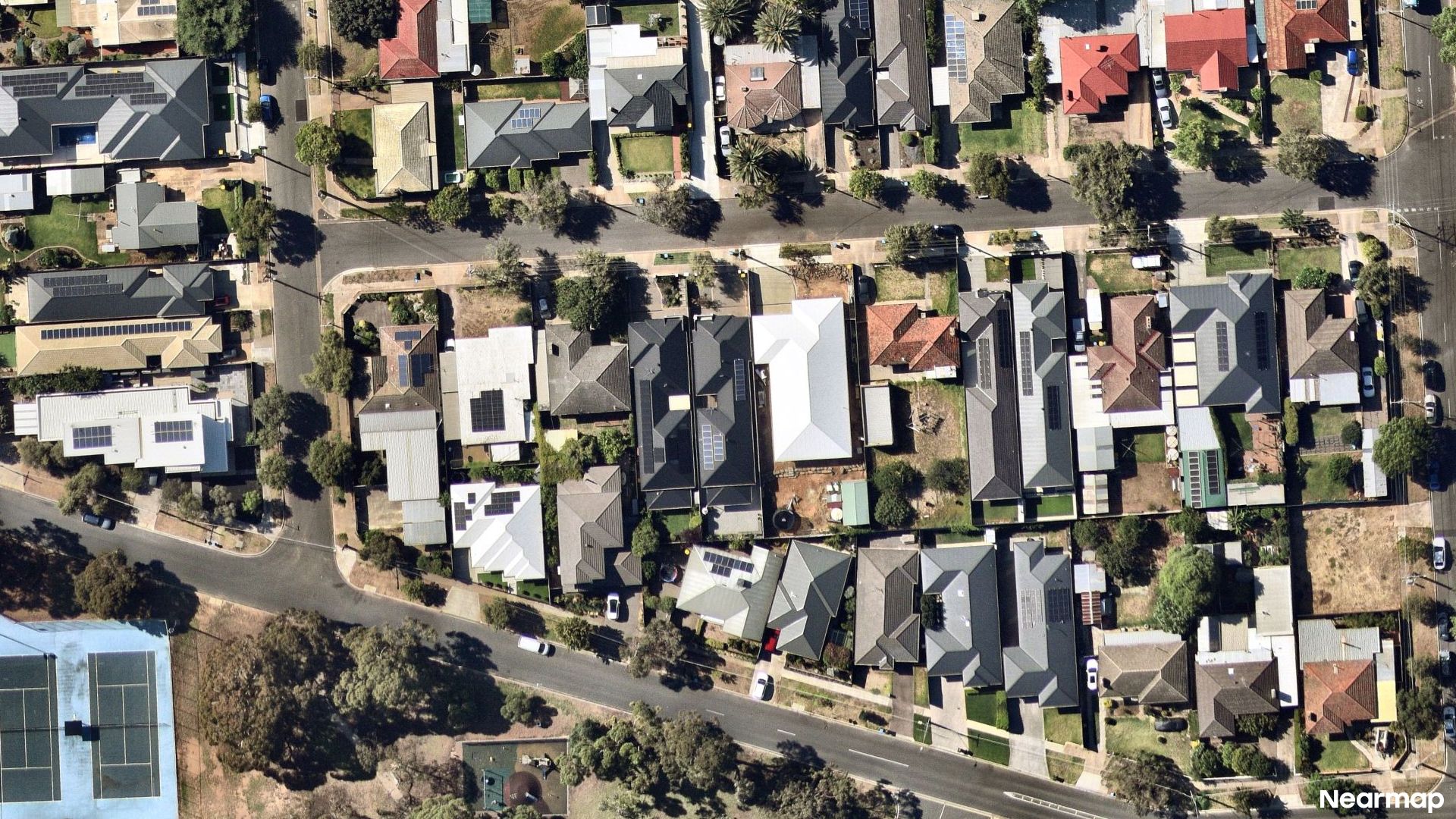 Vertical aerial view