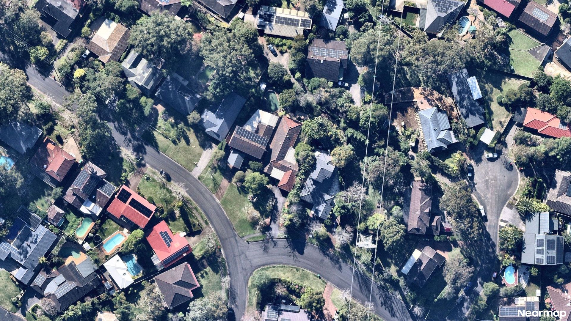Vertical aerial view