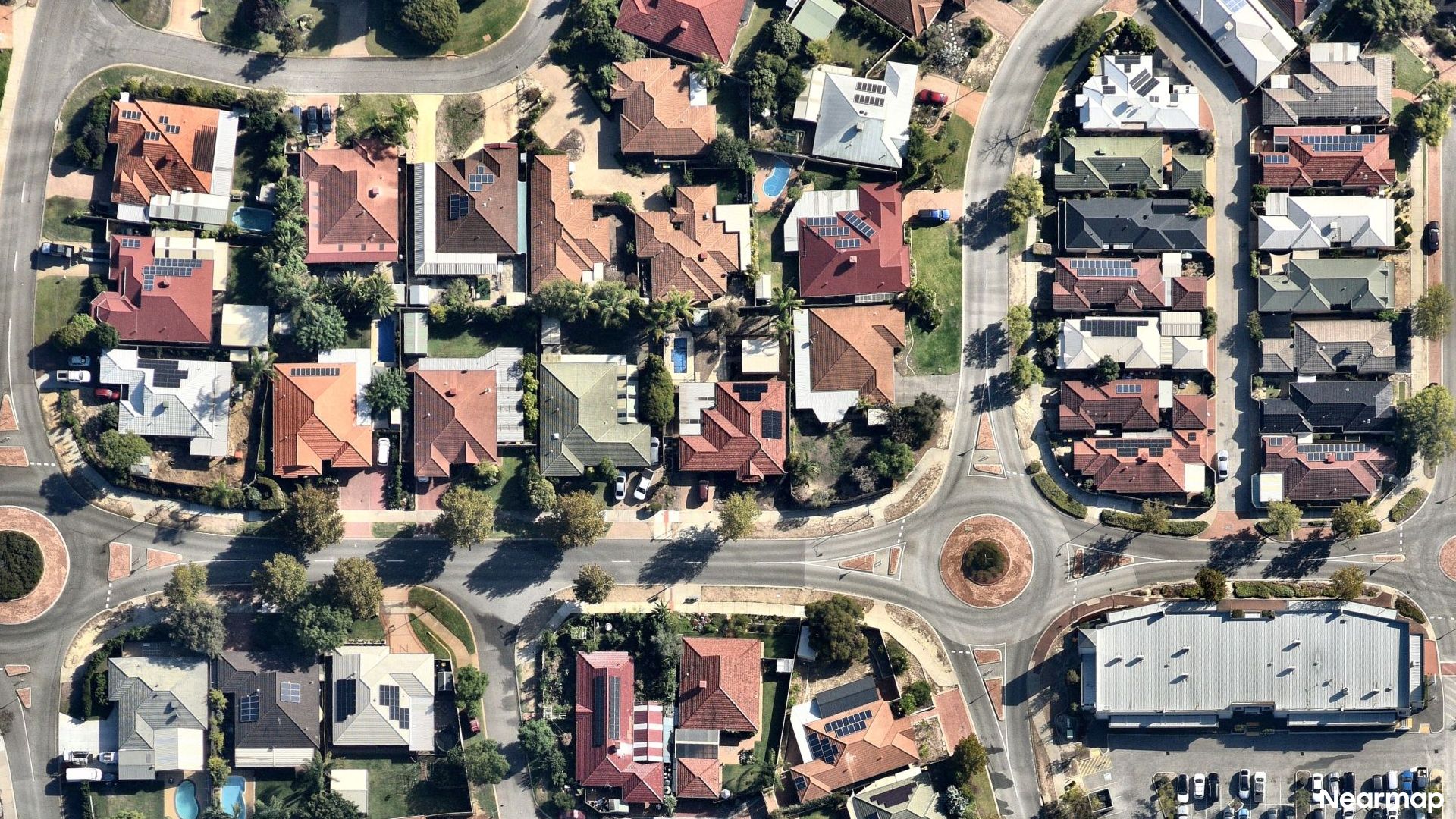 Vertical aerial view