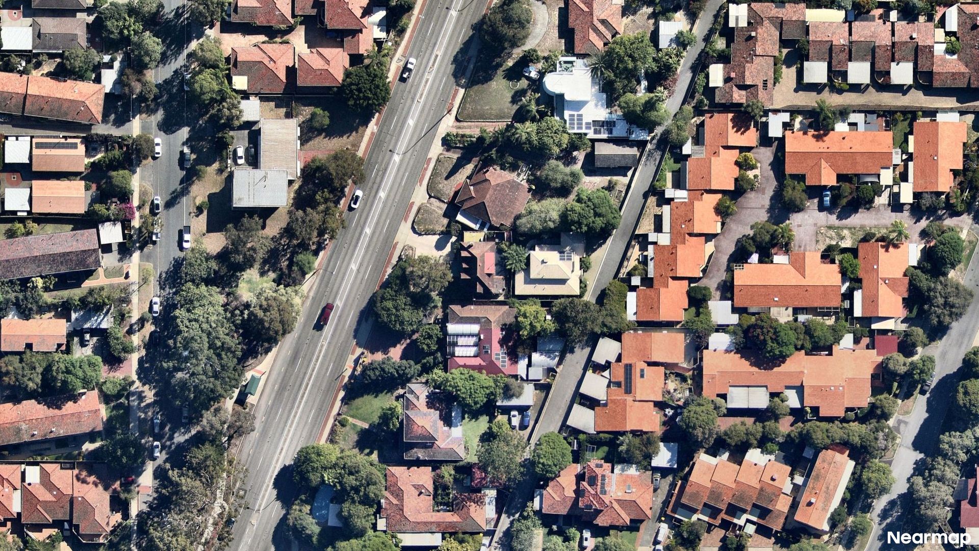 Vertical aerial view