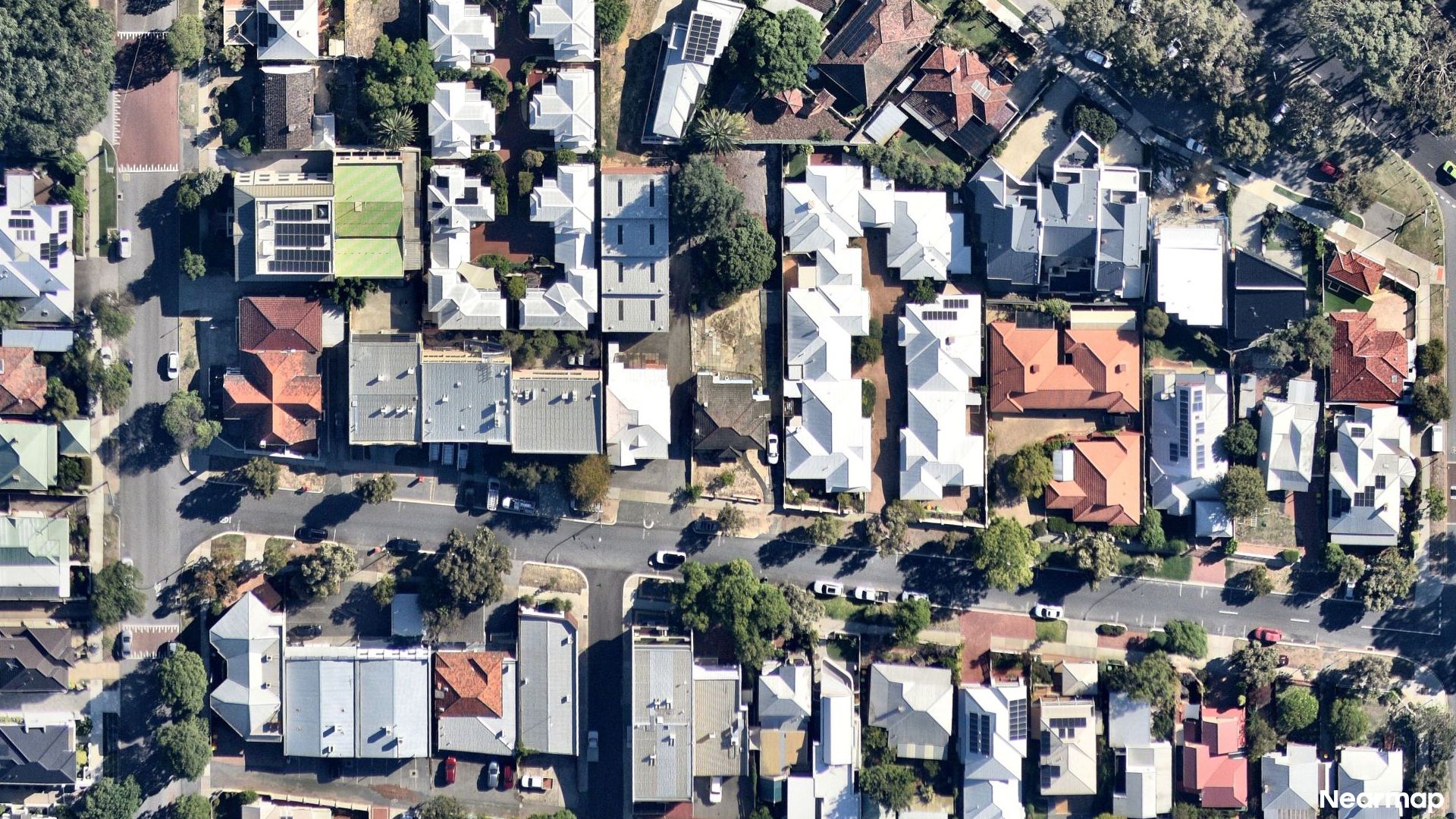 Vertical aerial view