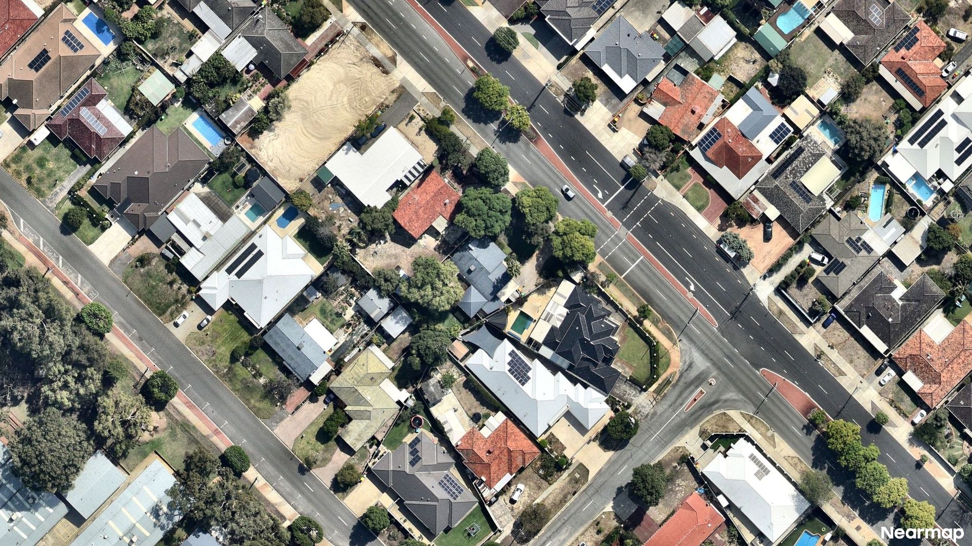 Vertical aerial view