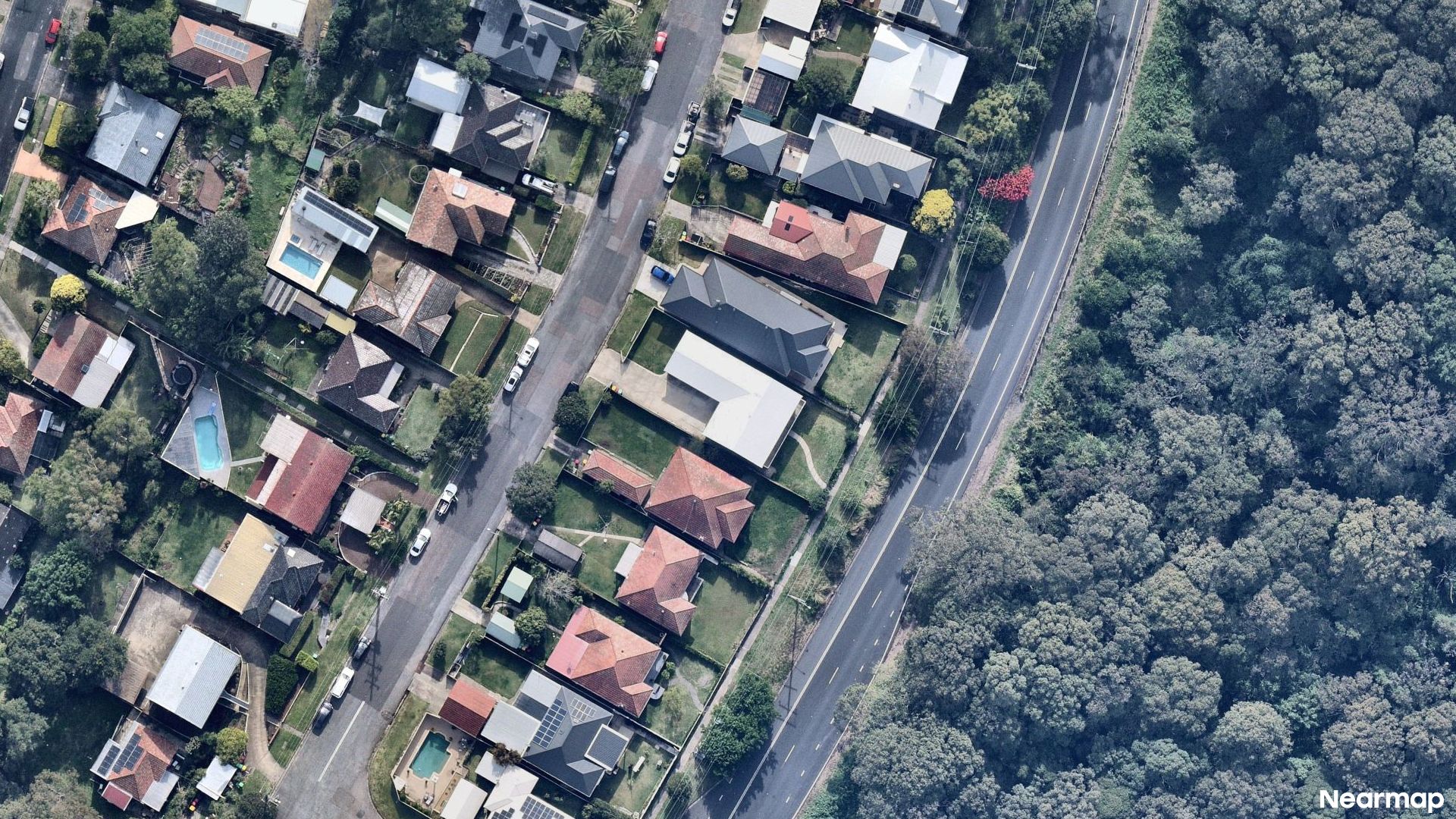 Vertical aerial view