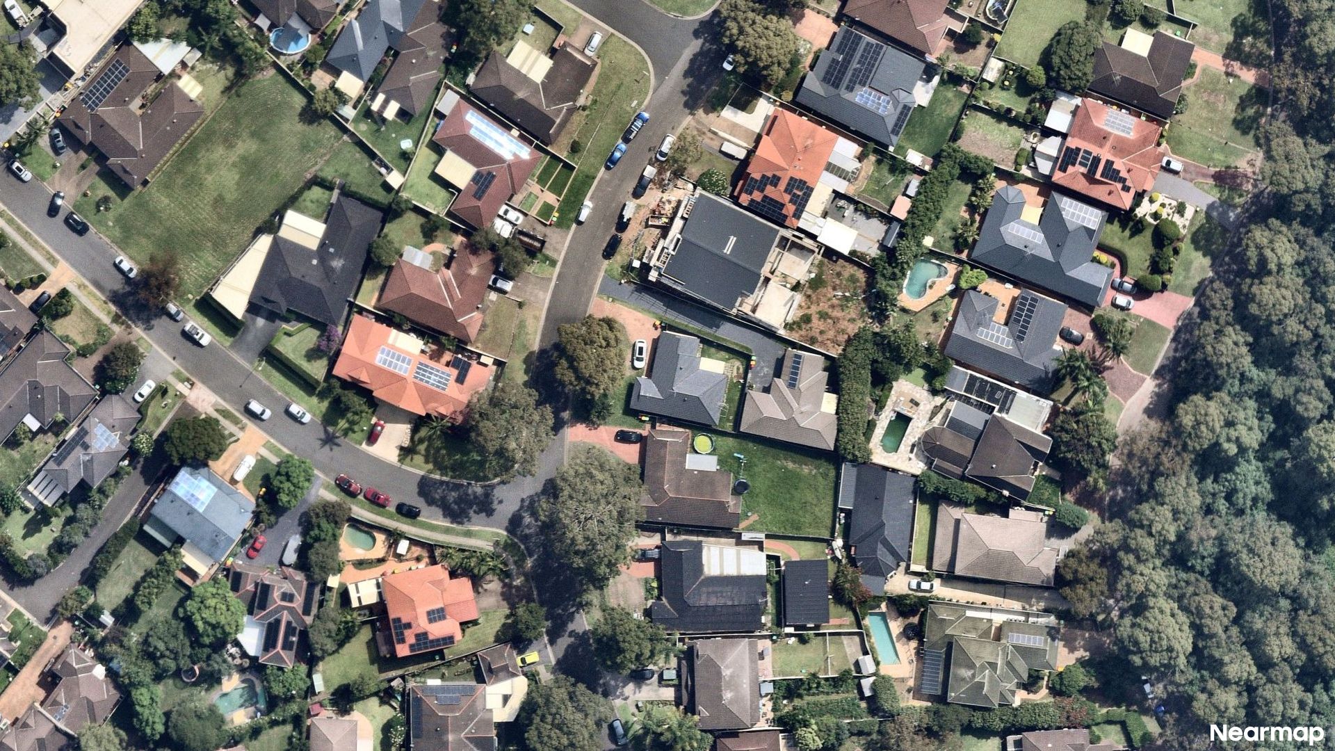 Vertical aerial view