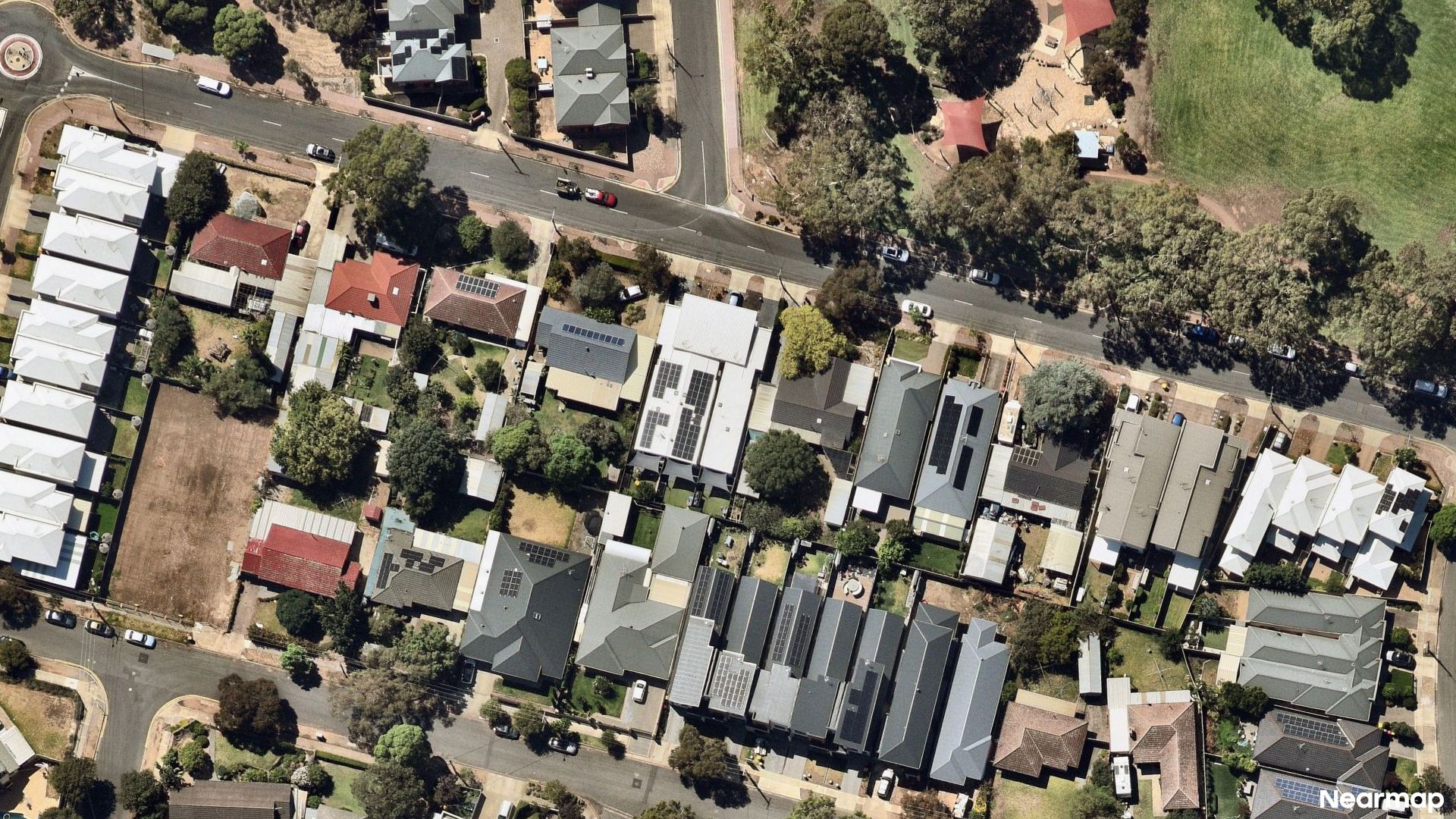 Vertical aerial view