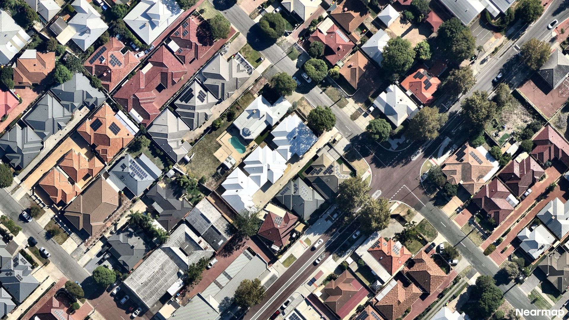 Vertical aerial view