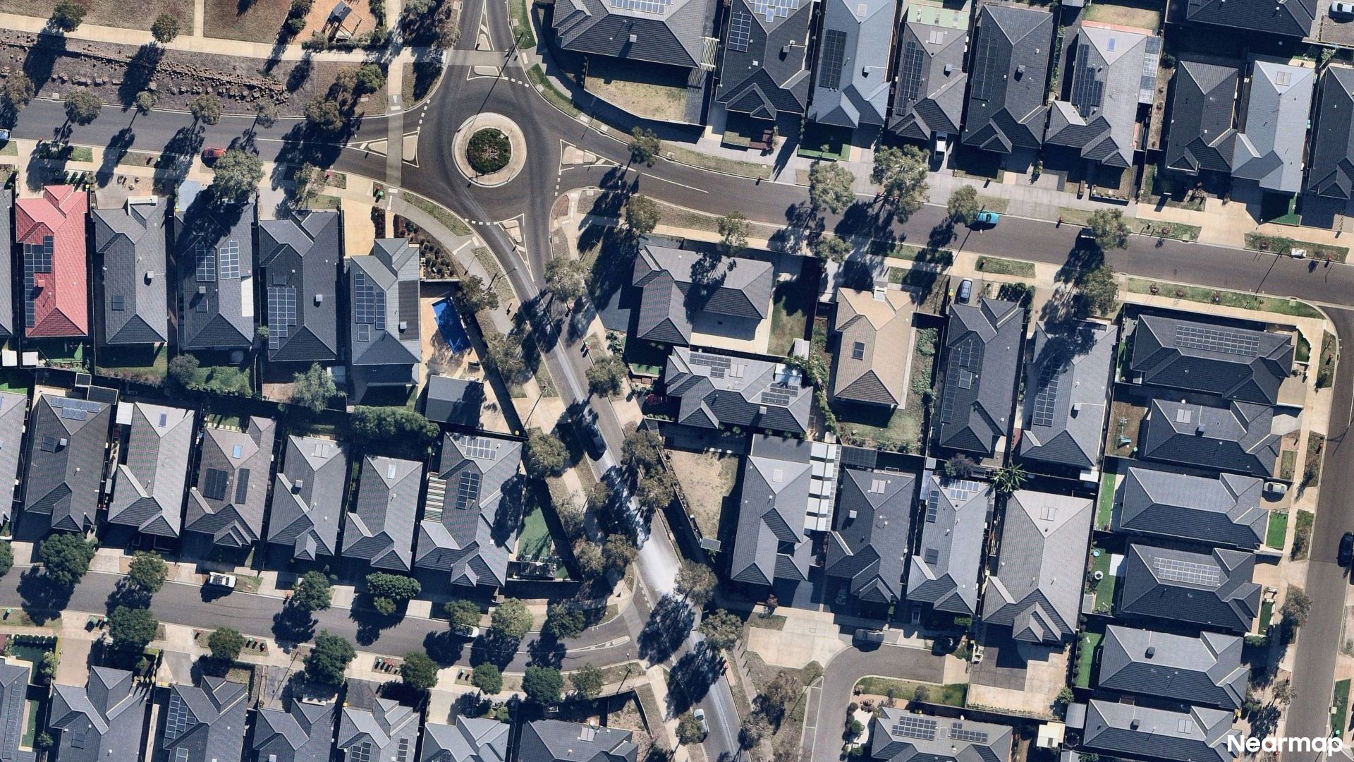 Vertical aerial view