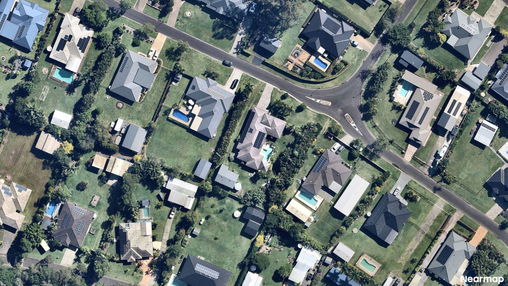 Vertical aerial view