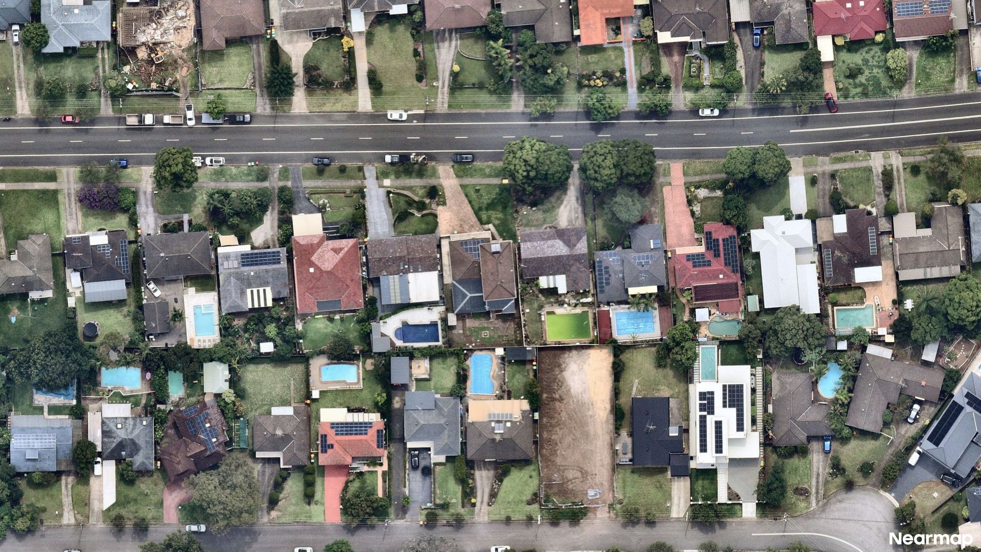 Vertical aerial view