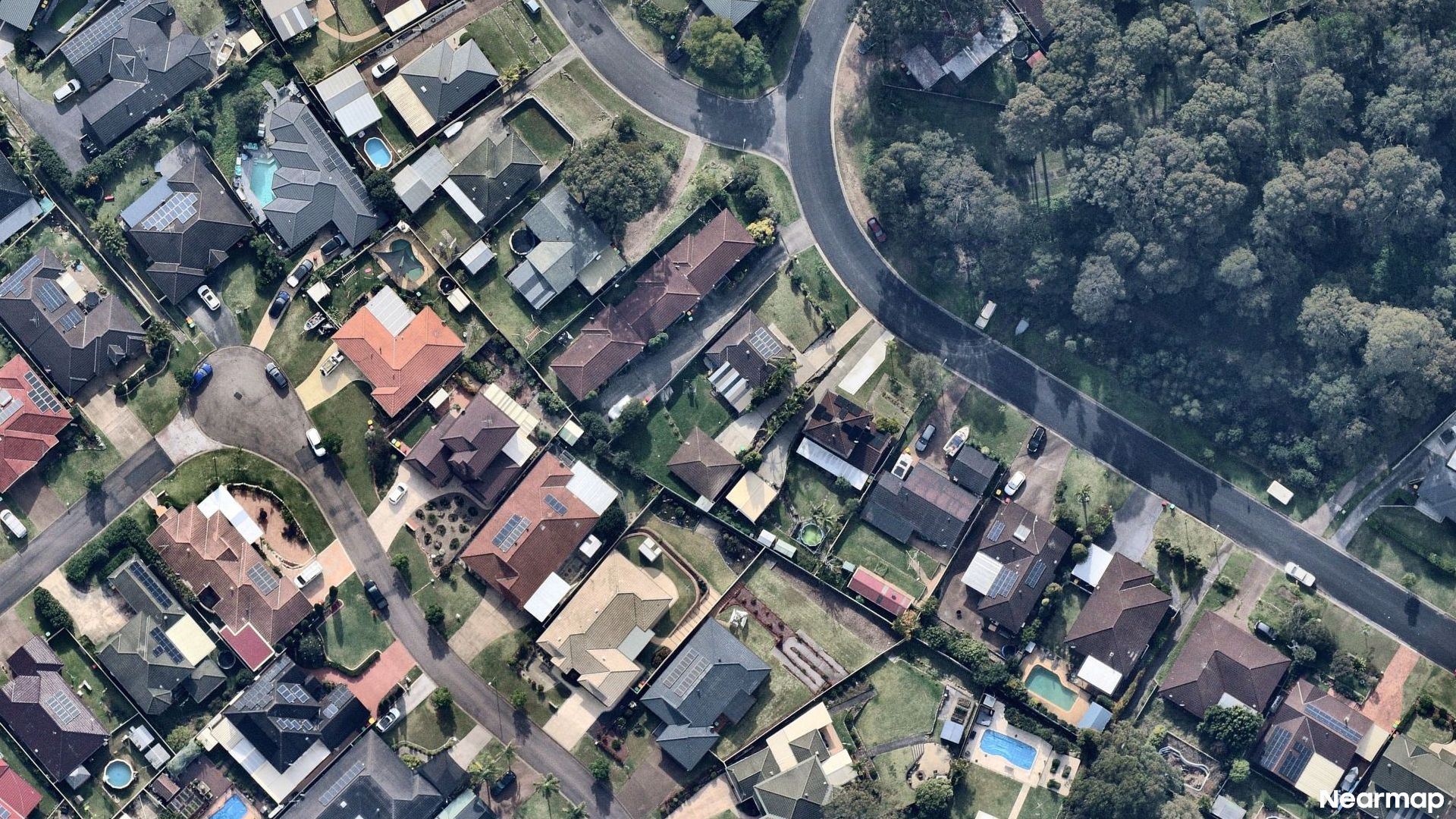 Vertical aerial view