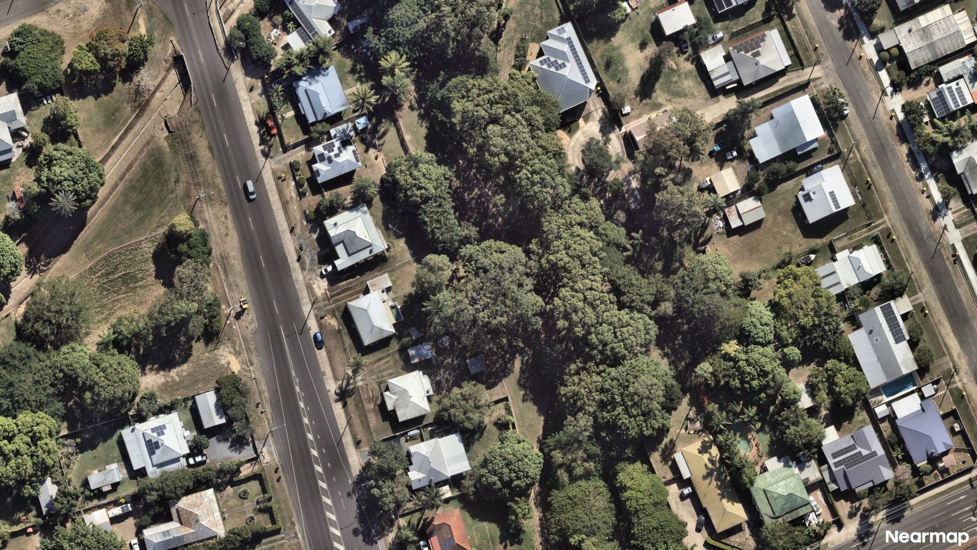 Vertical aerial view