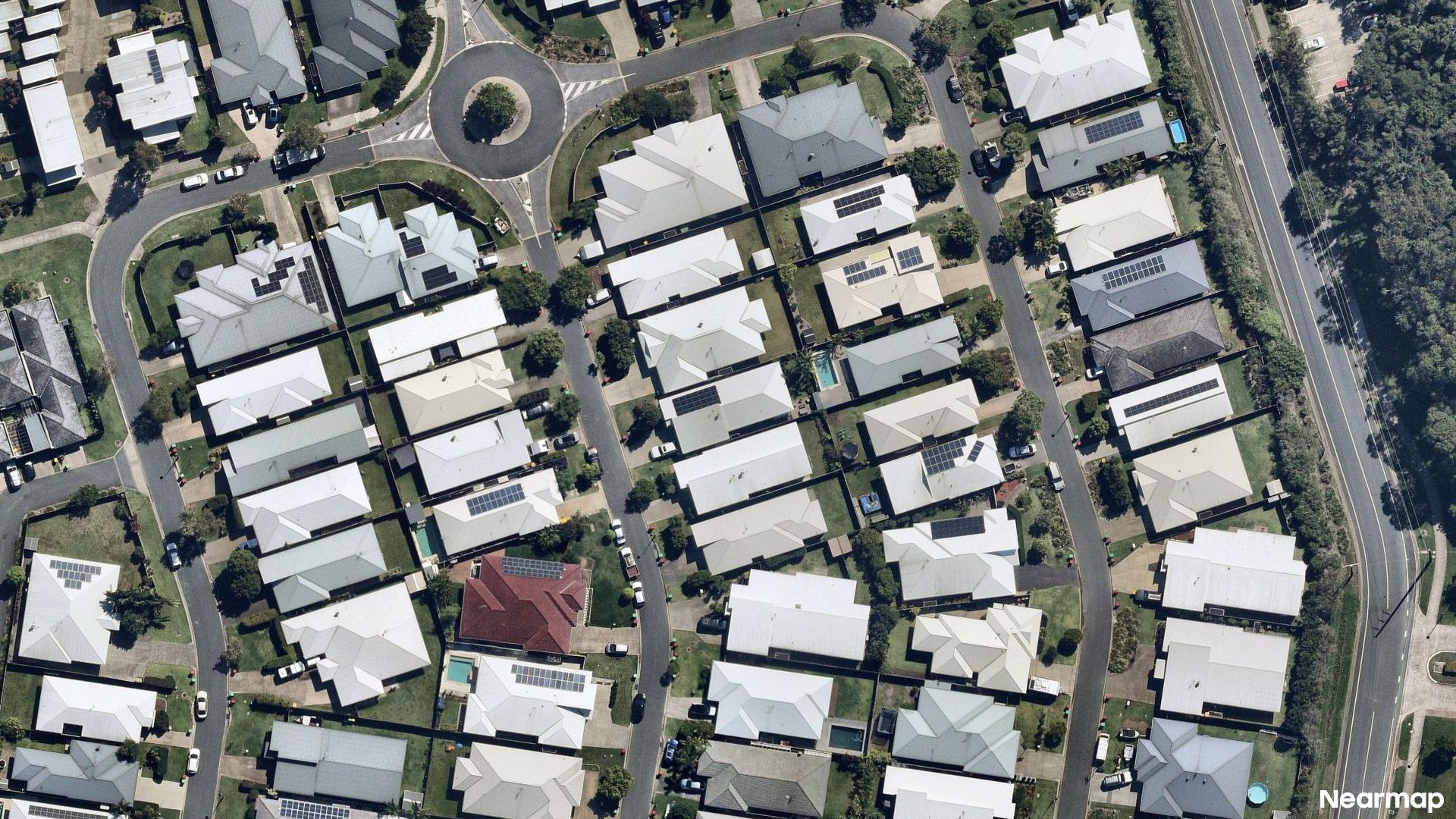 Vertical aerial view