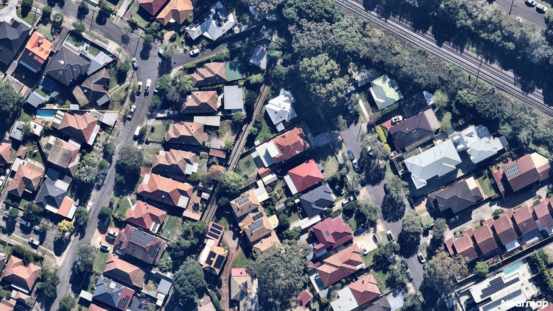 Vertical aerial view