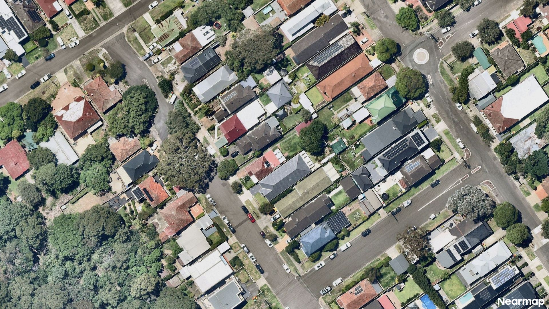 Vertical aerial view