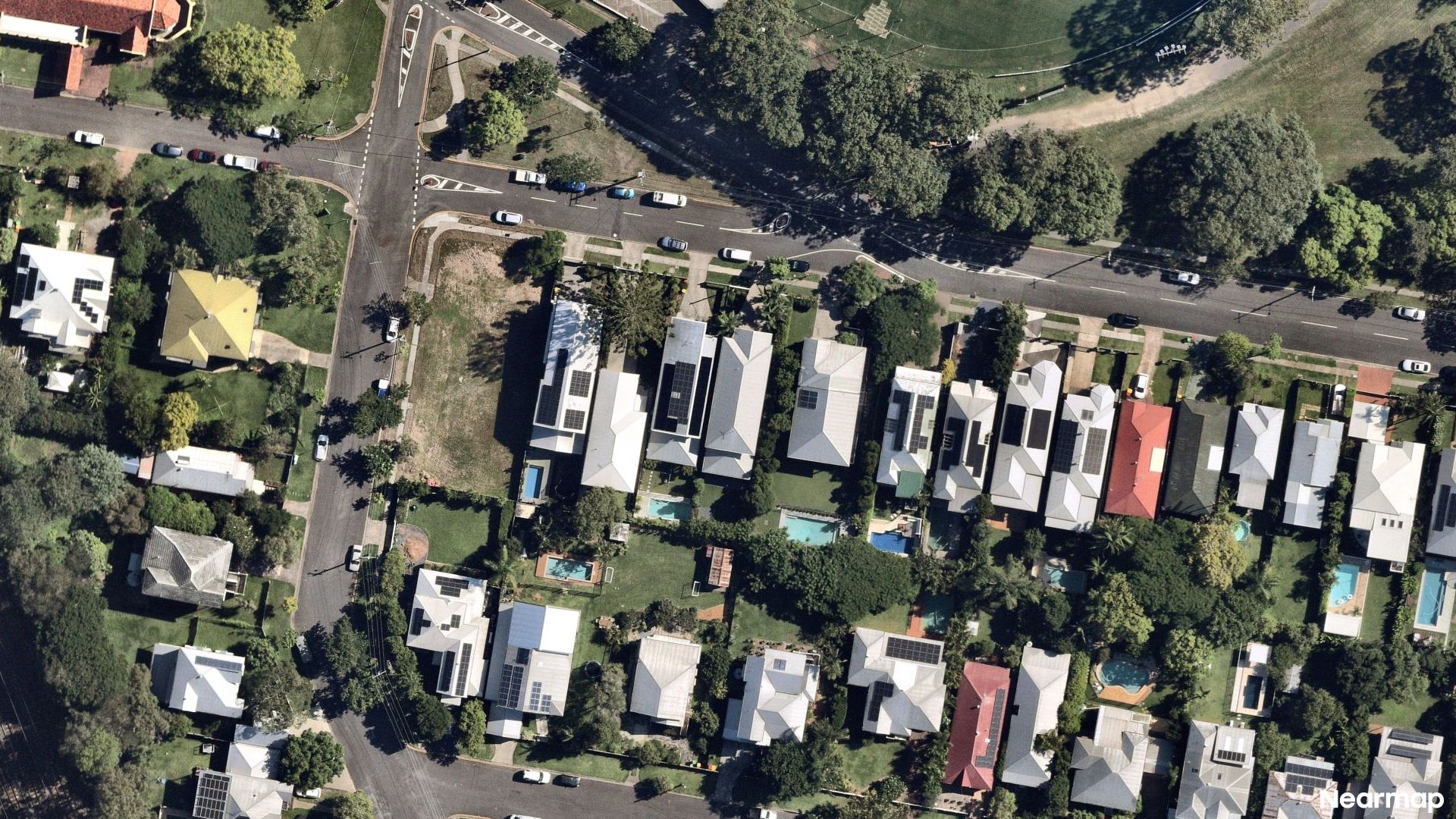 Vertical aerial view