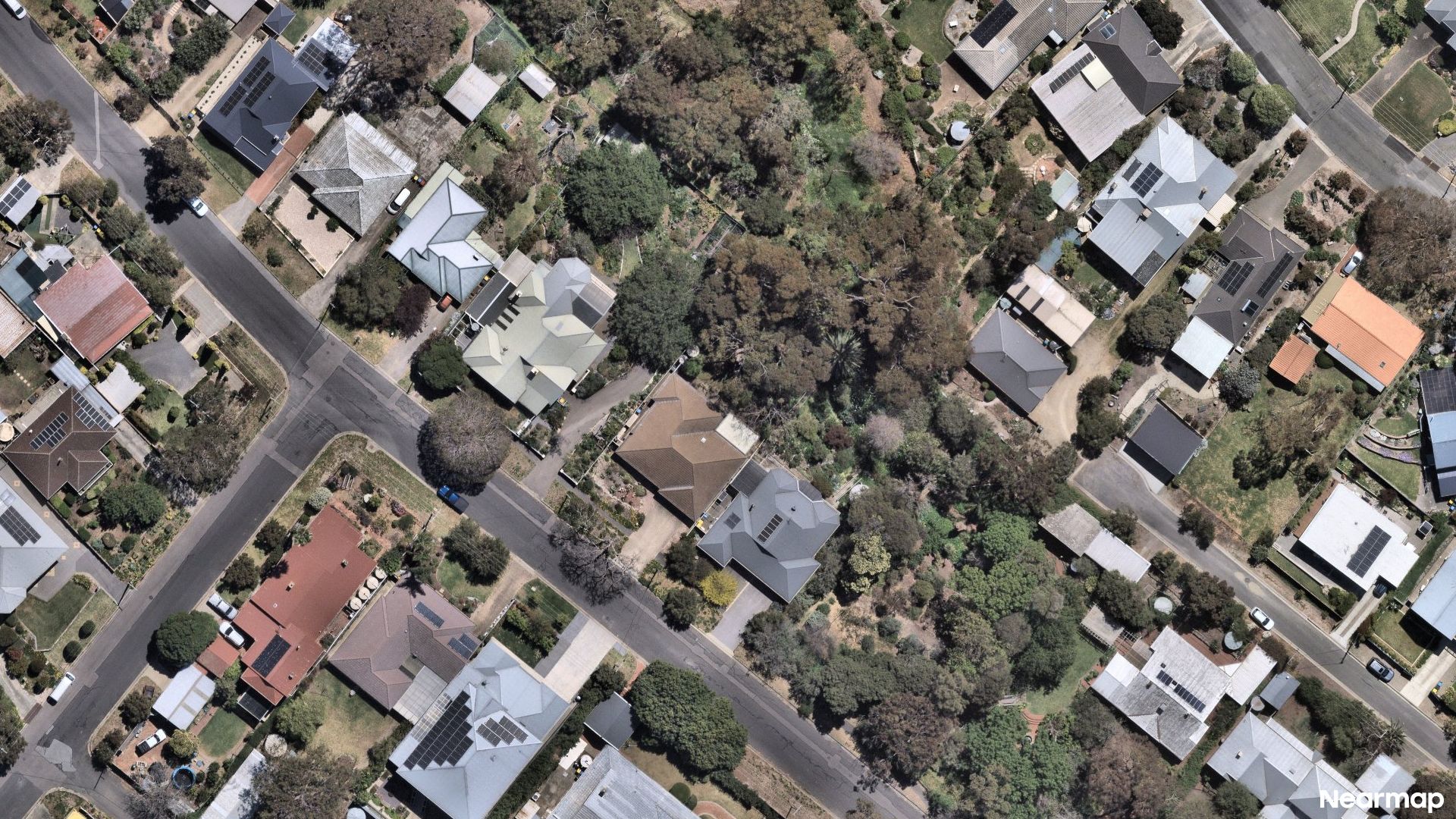 Vertical aerial view
