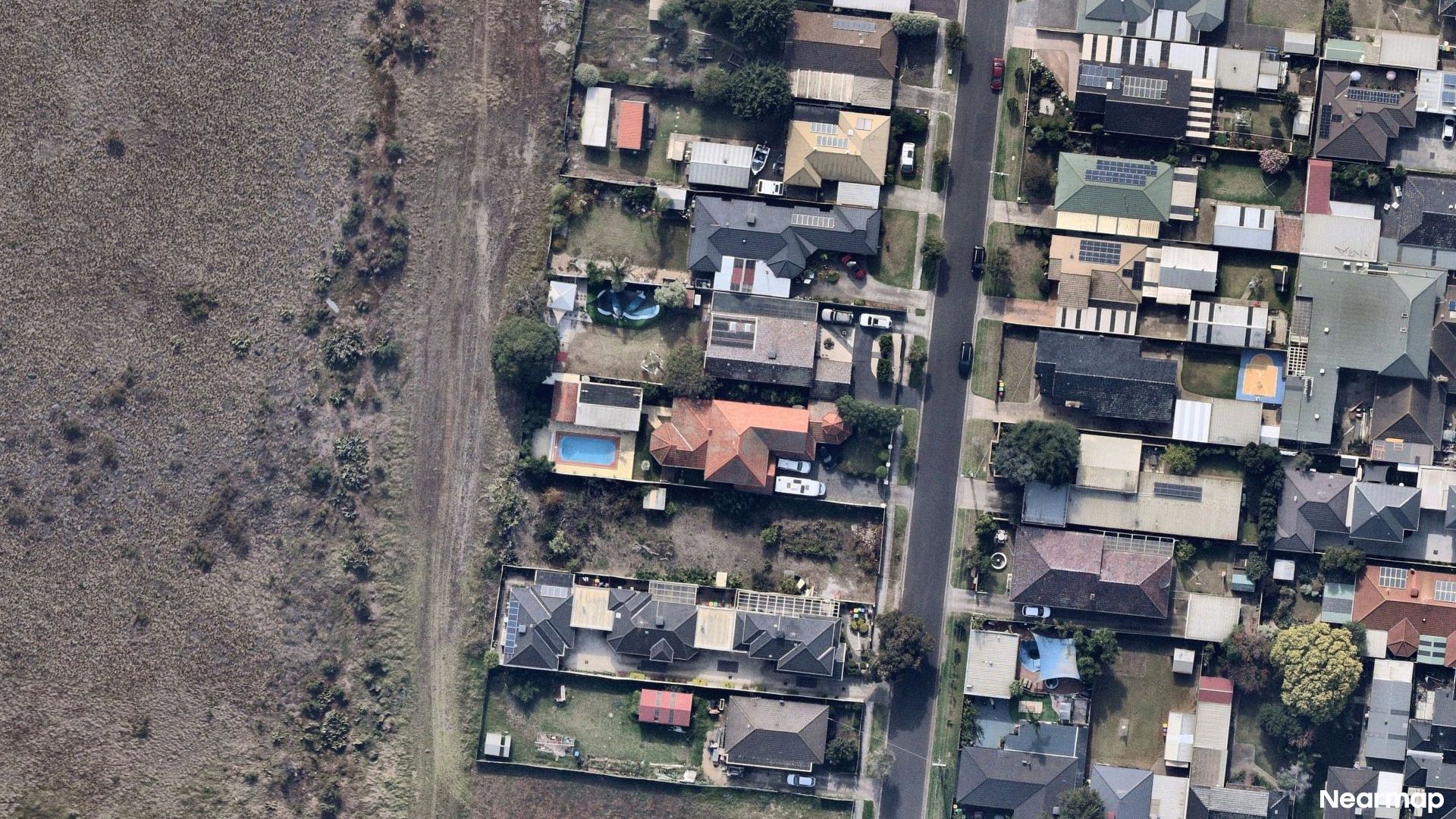 Vertical aerial view