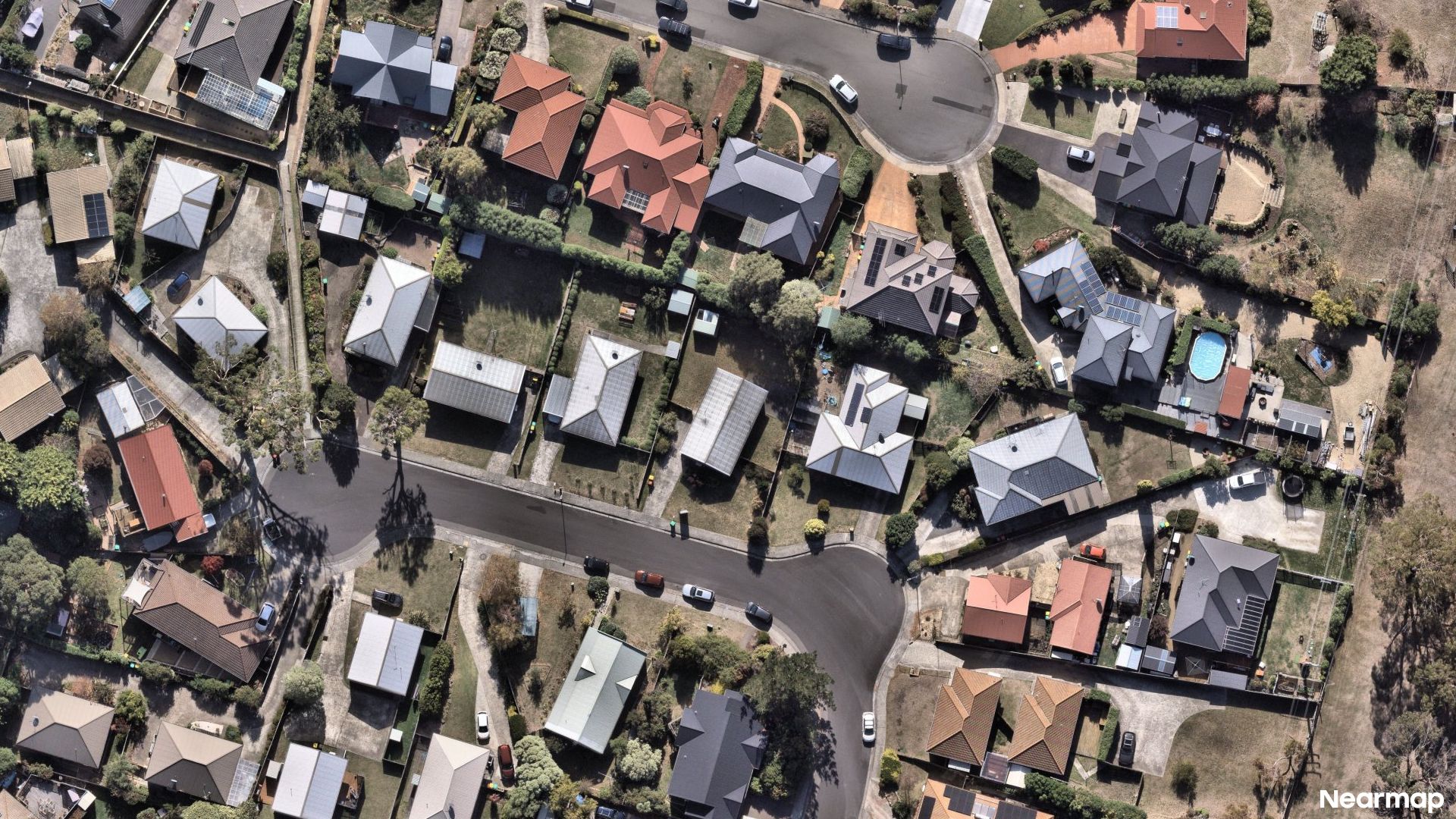 Vertical aerial view