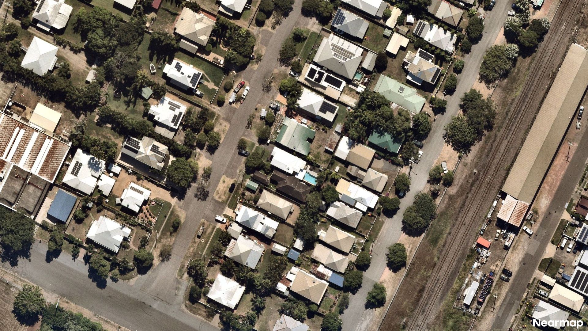 Vertical aerial view