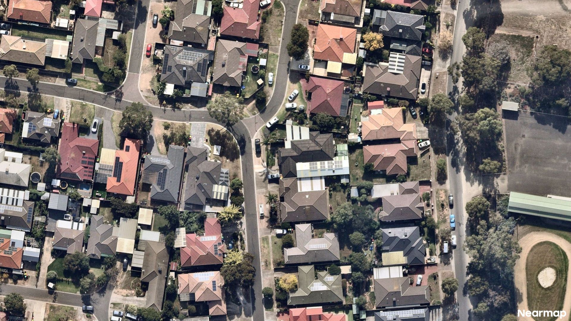 Vertical aerial view