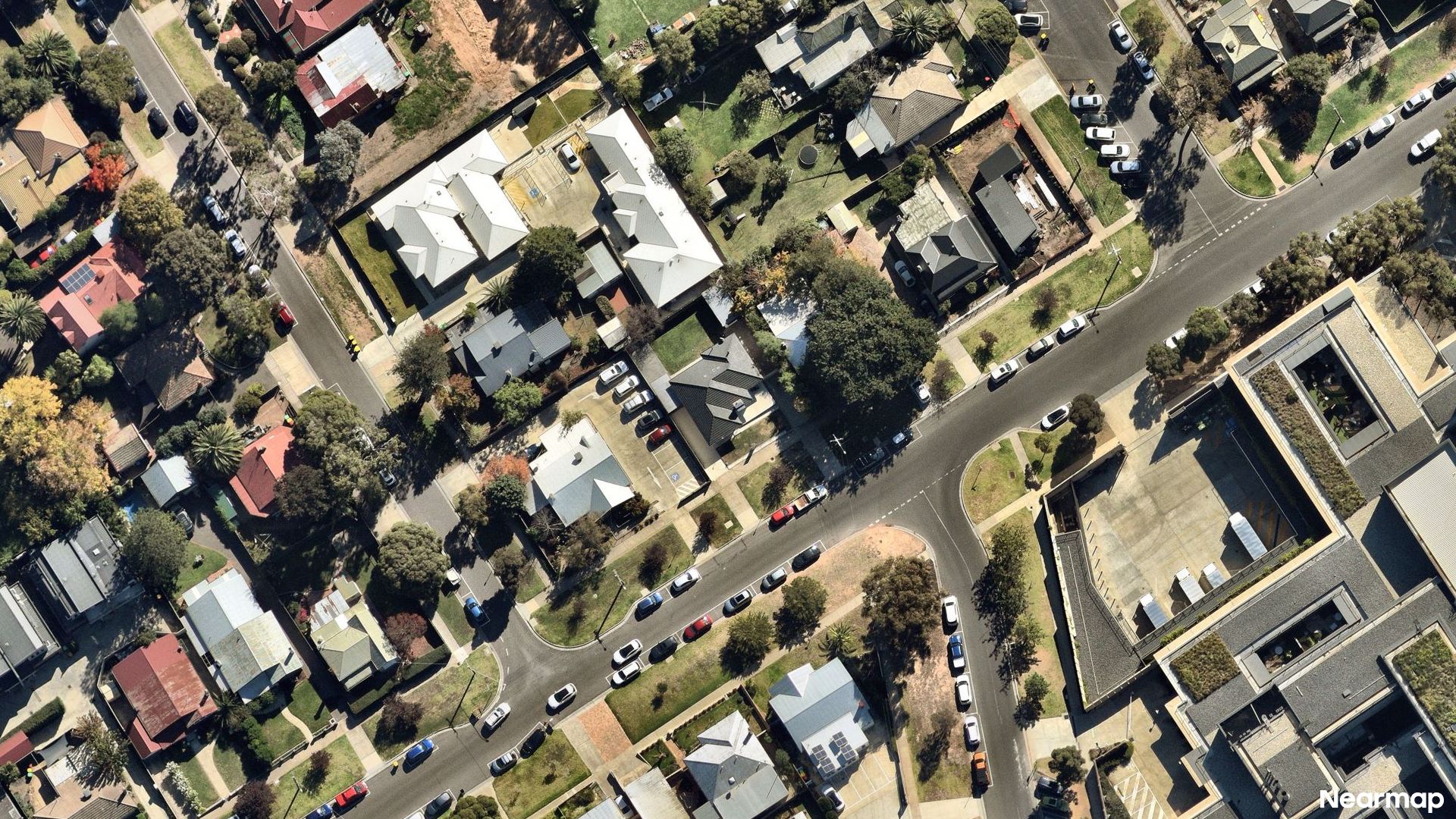 Vertical aerial view