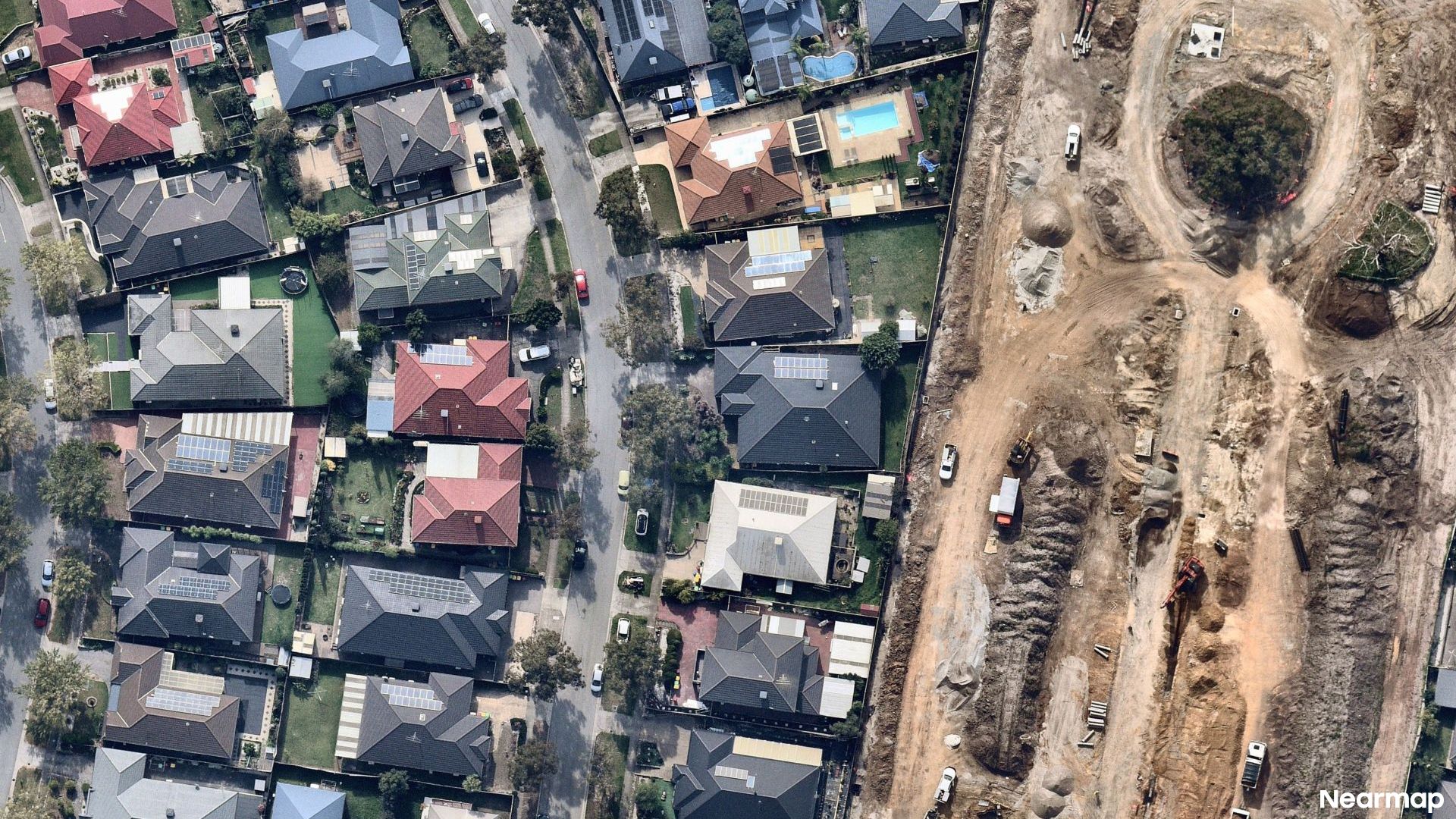 Vertical aerial view