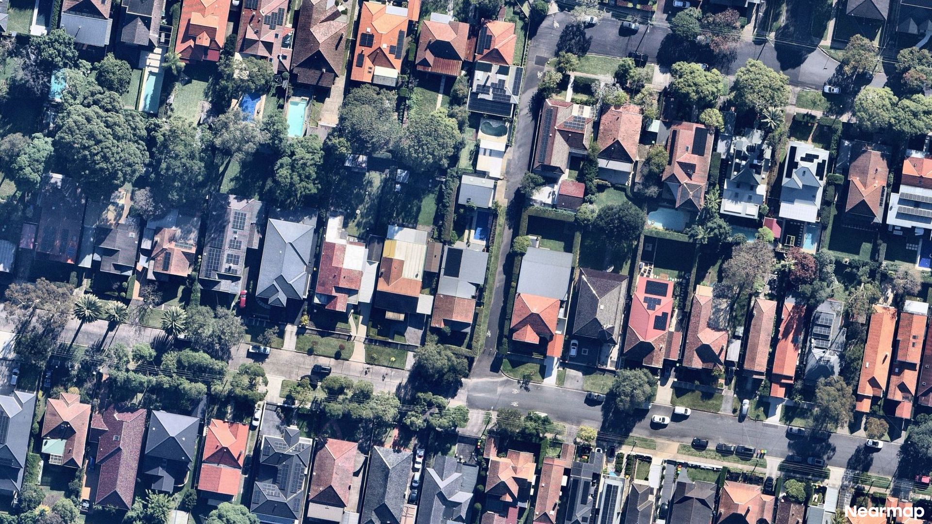Vertical aerial view