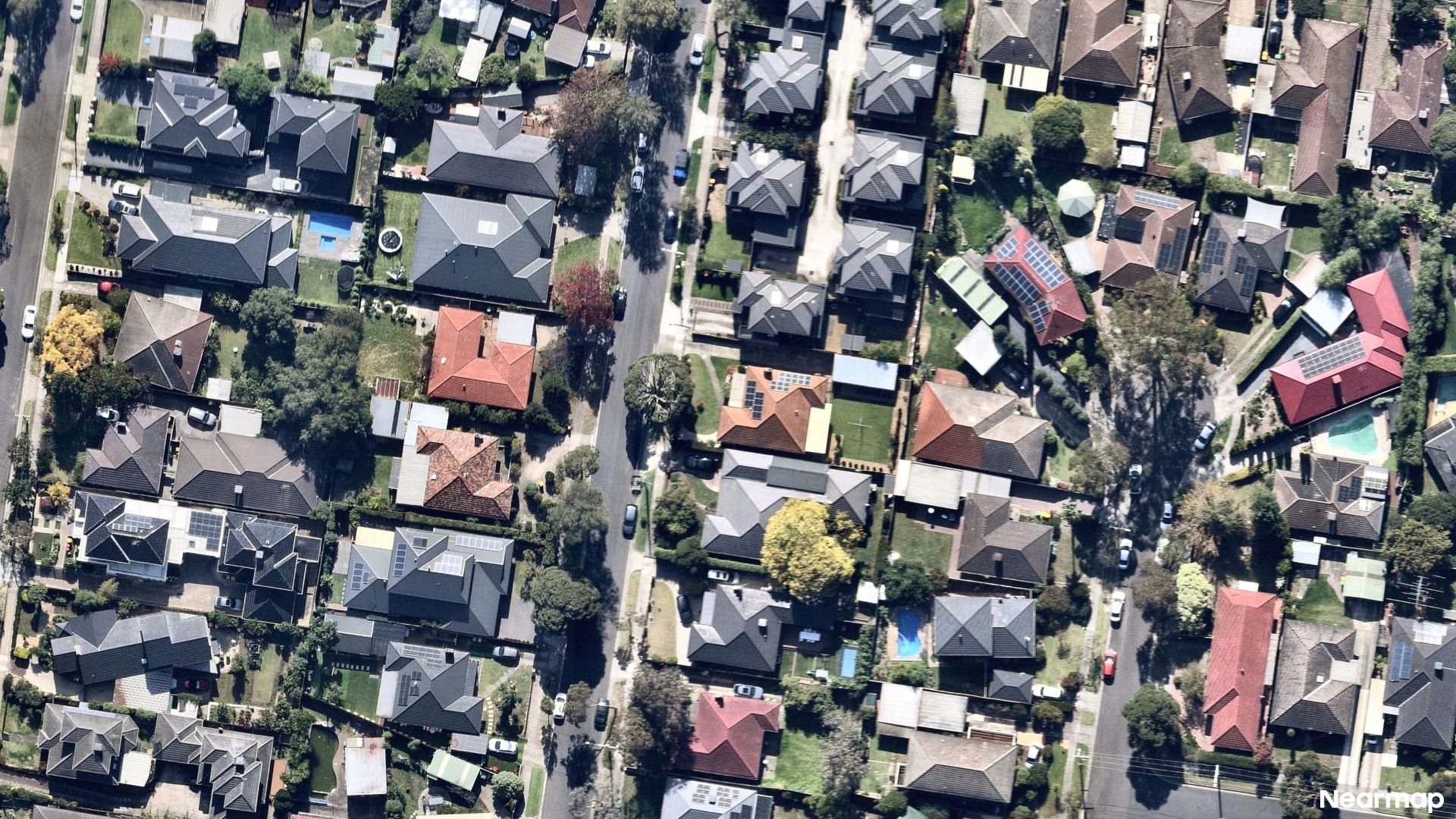 Vertical aerial view