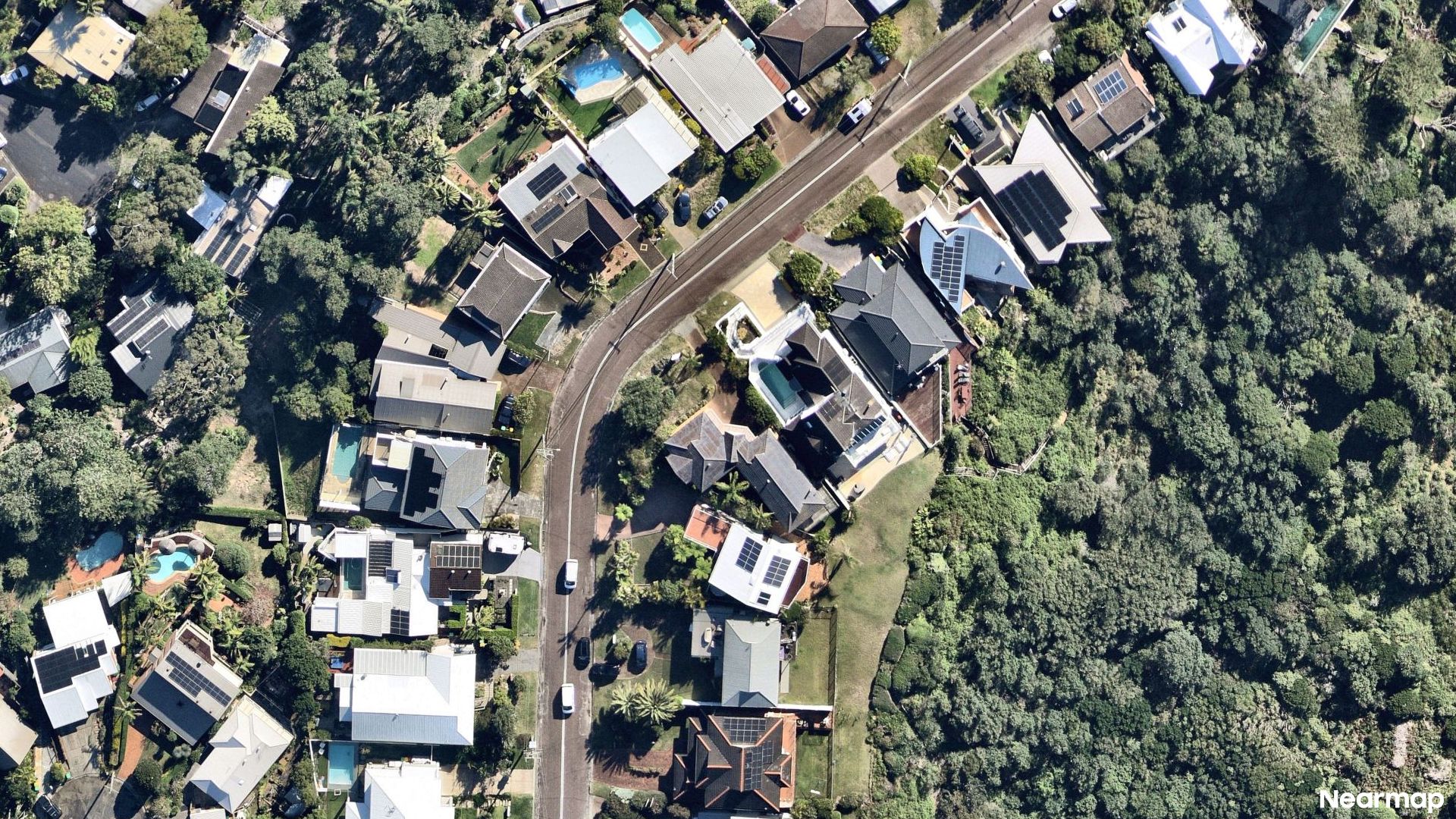 Vertical aerial view